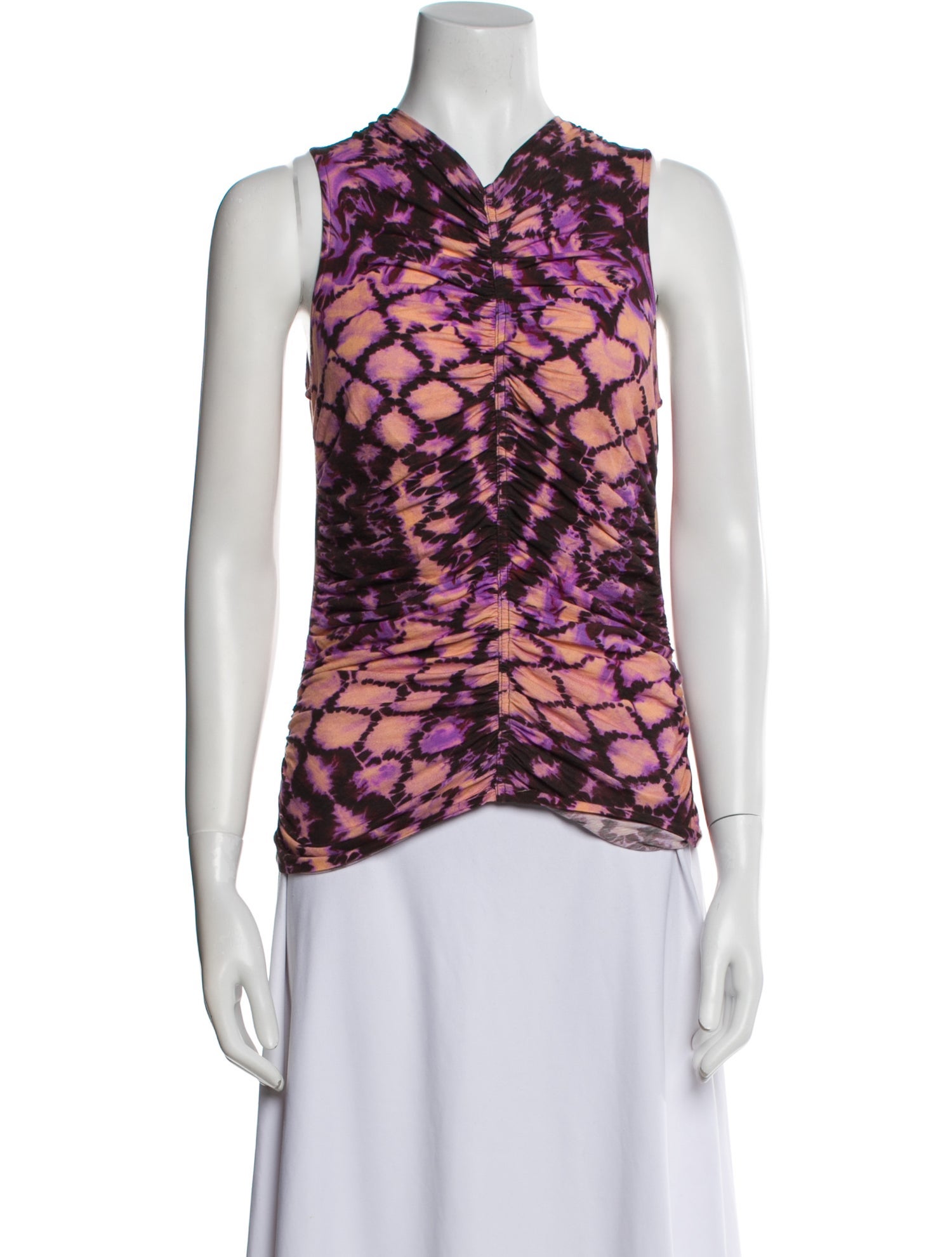 Ulla Johnson Printed Cowl Neck Top