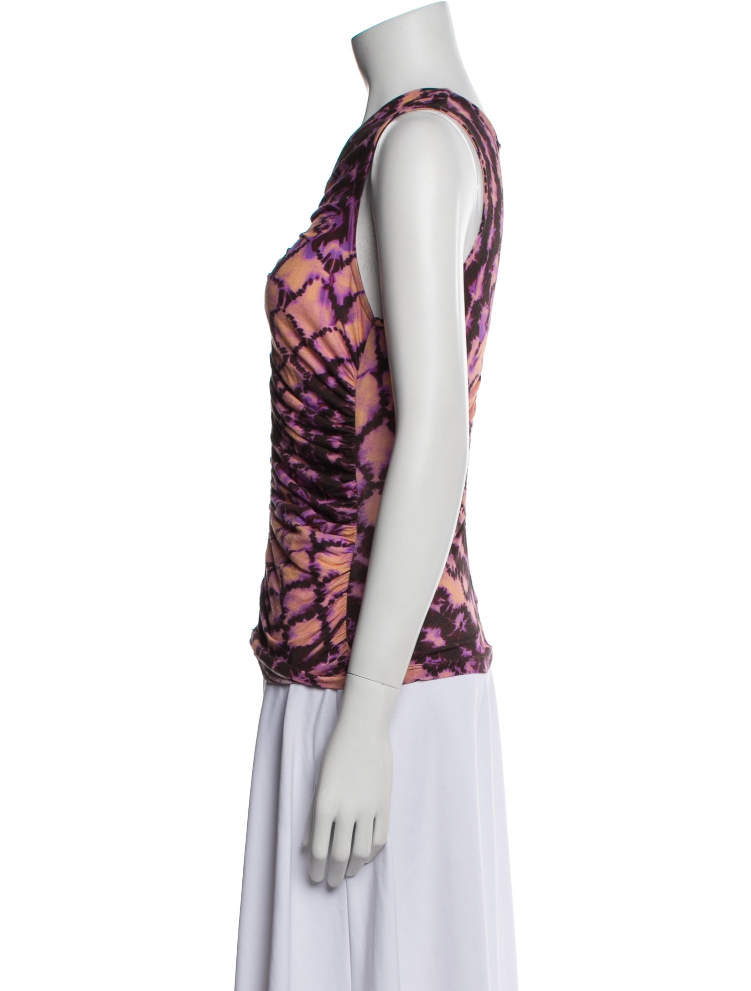 Ulla Johnson Printed Cowl Neck Top