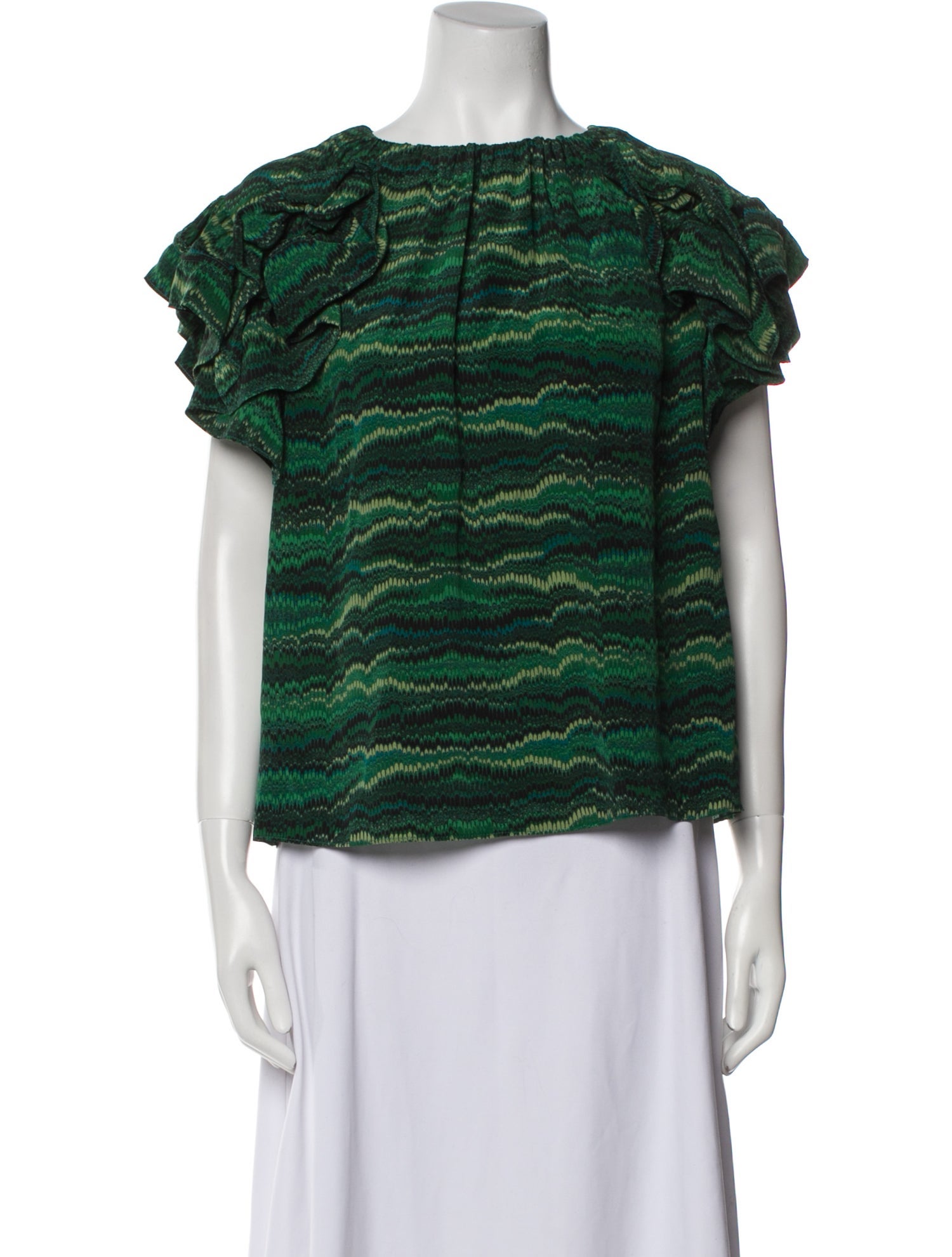 Ulla Johnson Silk Printed Top