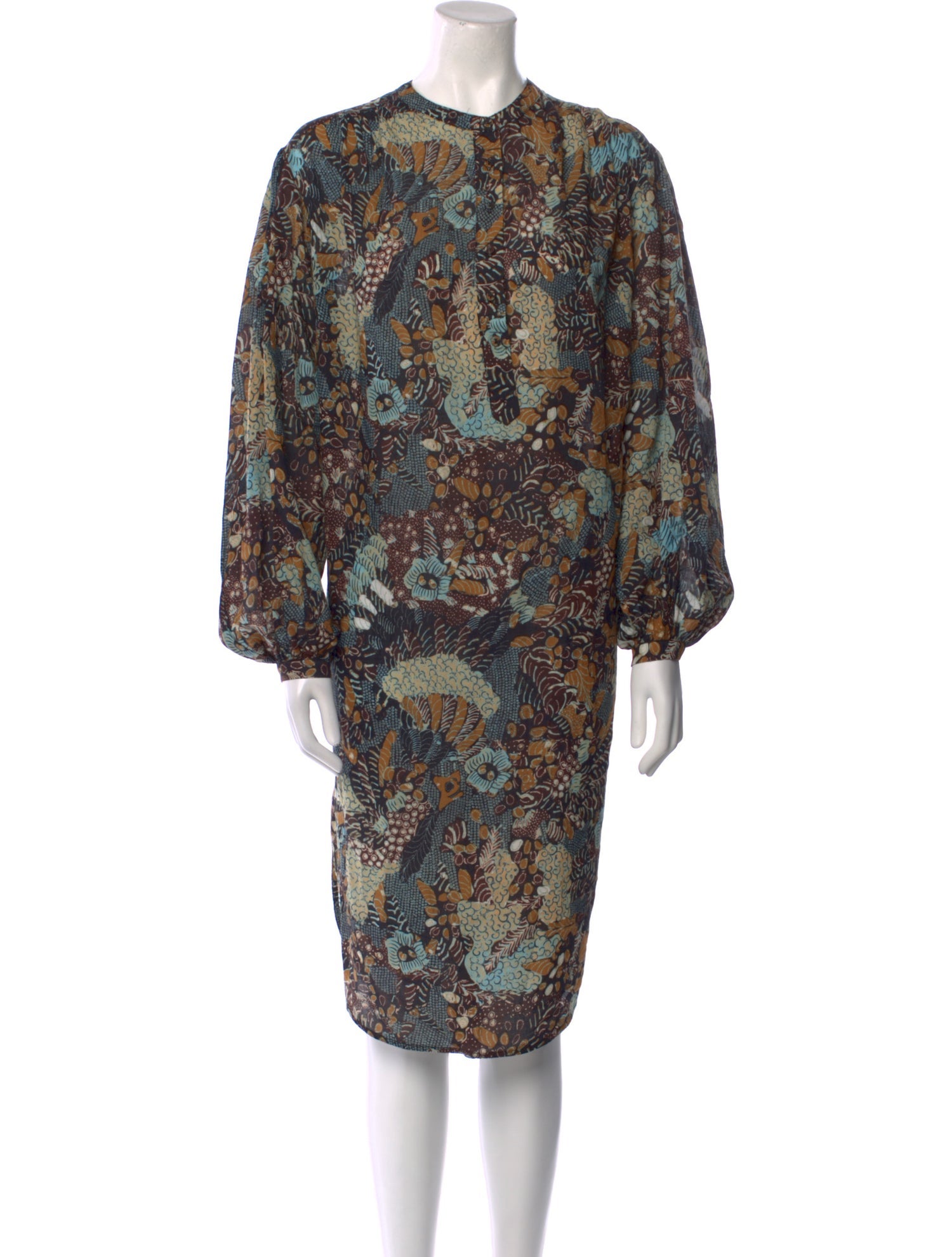 Ulla Johnson Paisley Print Midi Length Dress