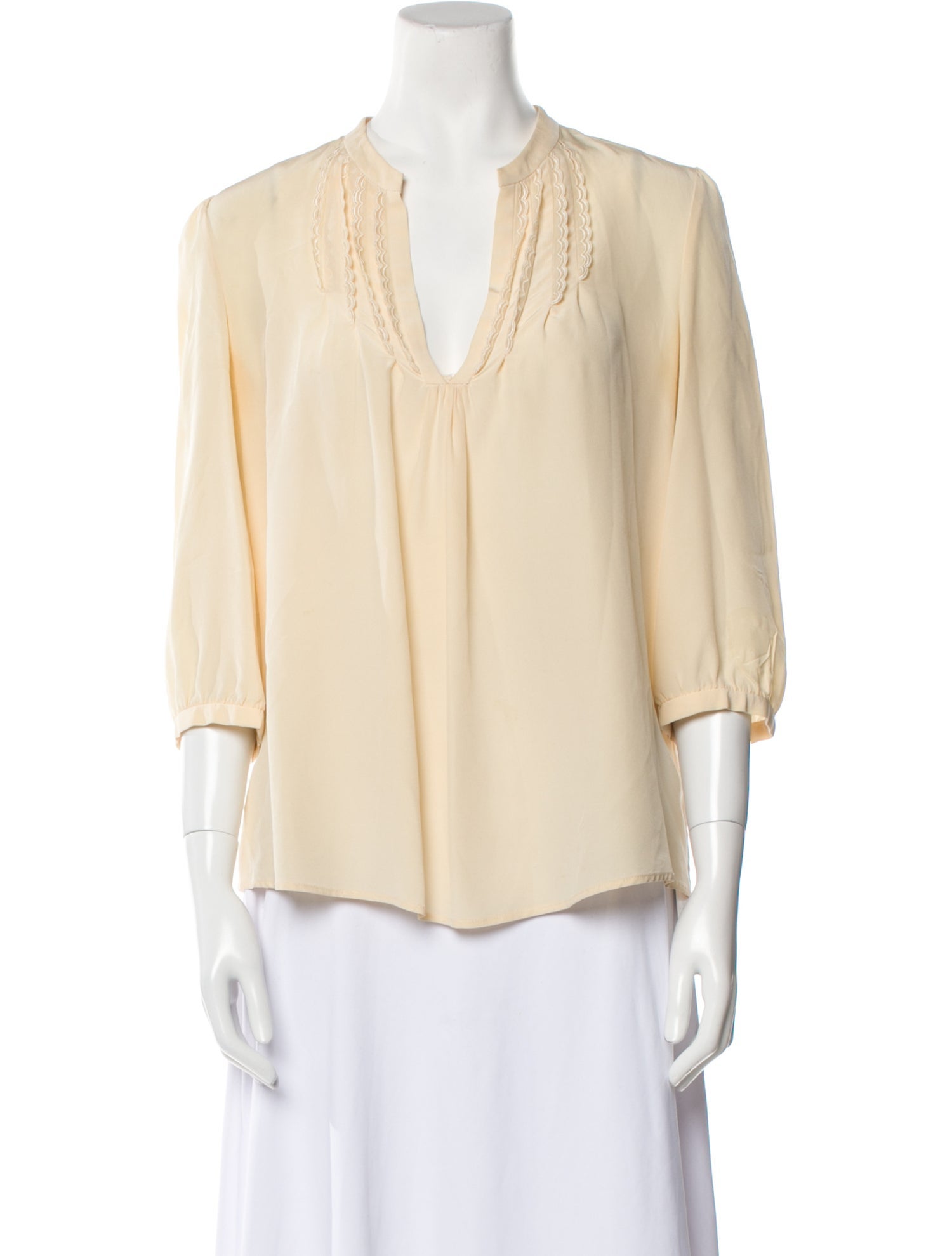 Ulla Johnson Silk V-Neck Blouse