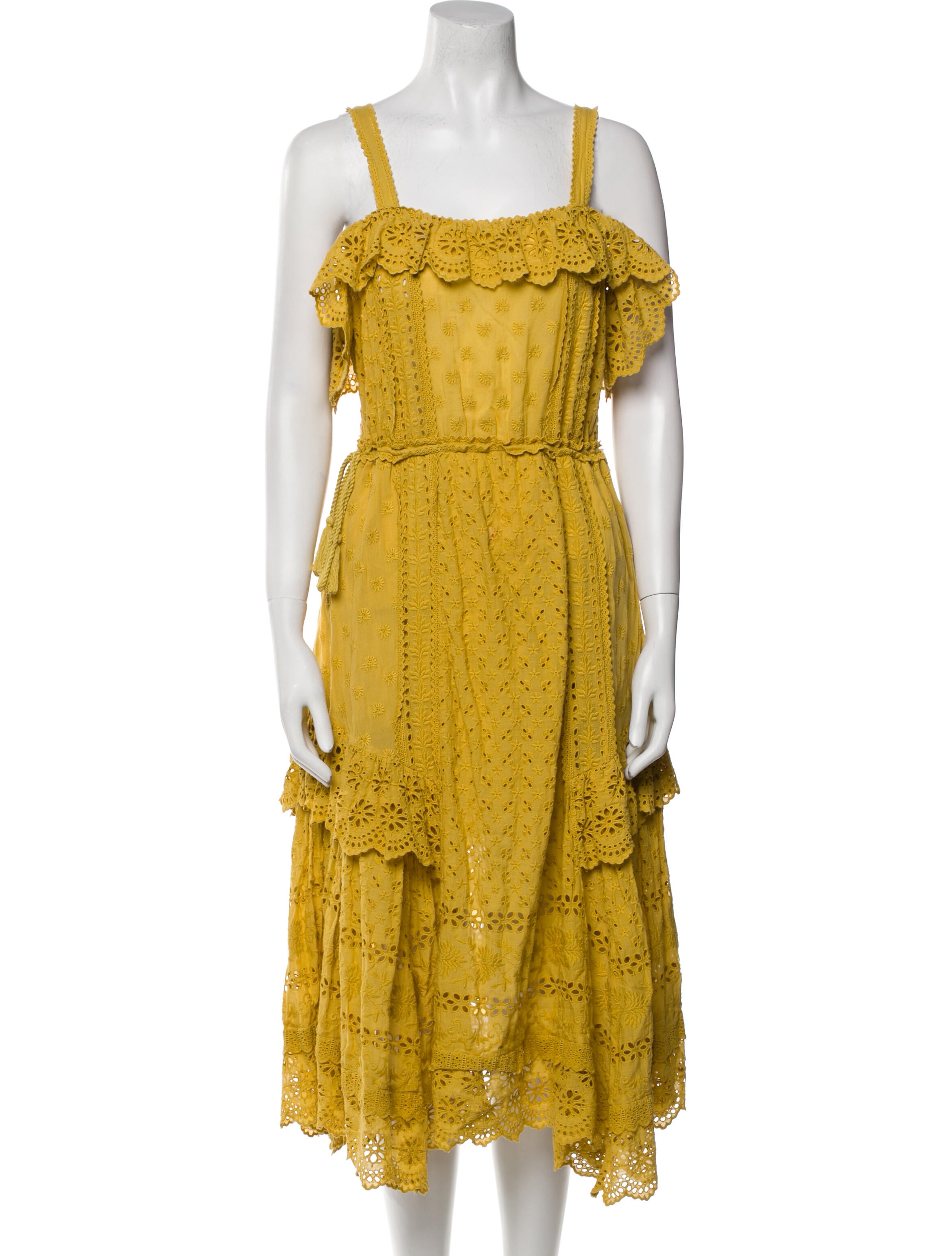 Ulla Johnson Lace Pattern Midi Length Dress