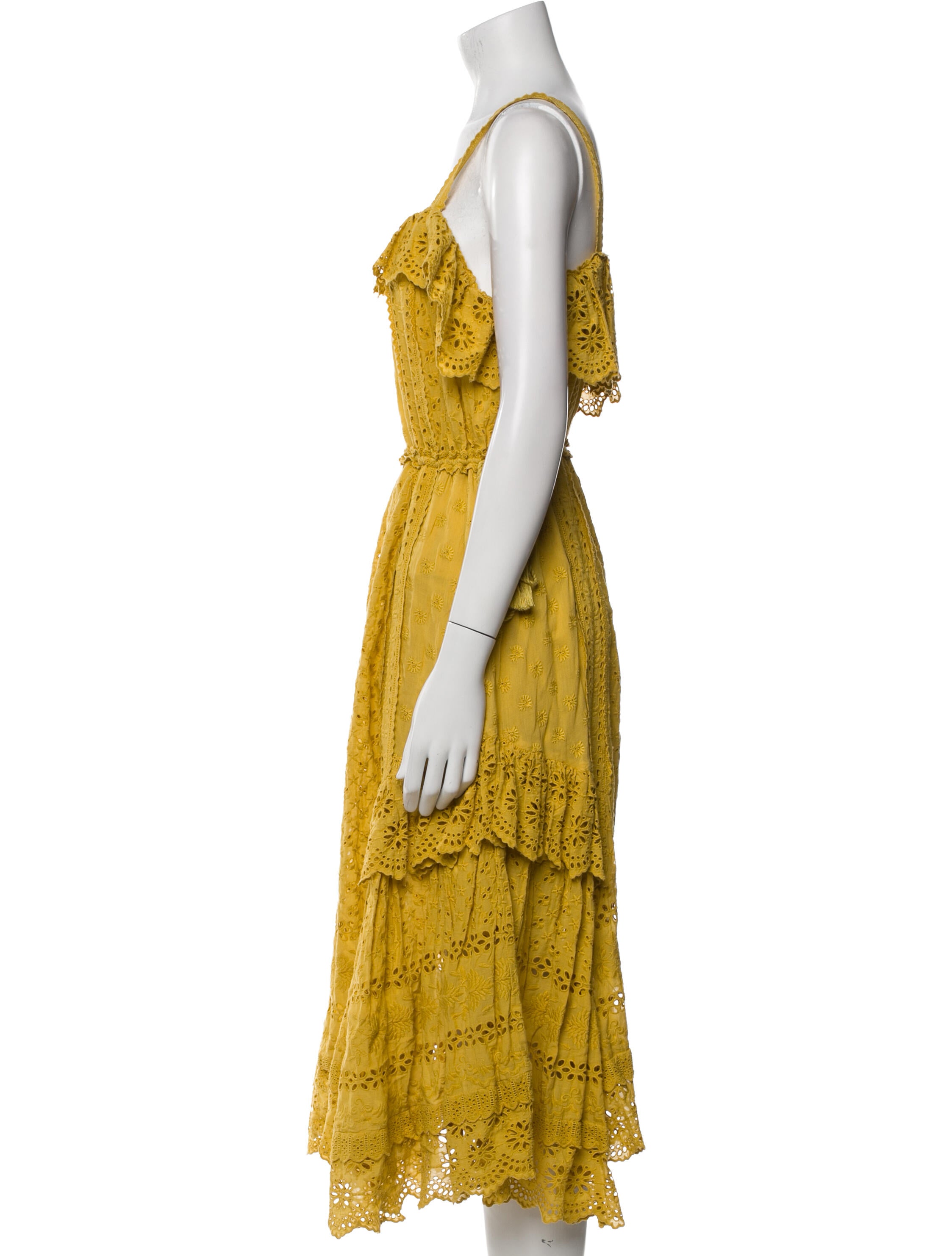 Ulla Johnson Lace Pattern Midi Length Dress