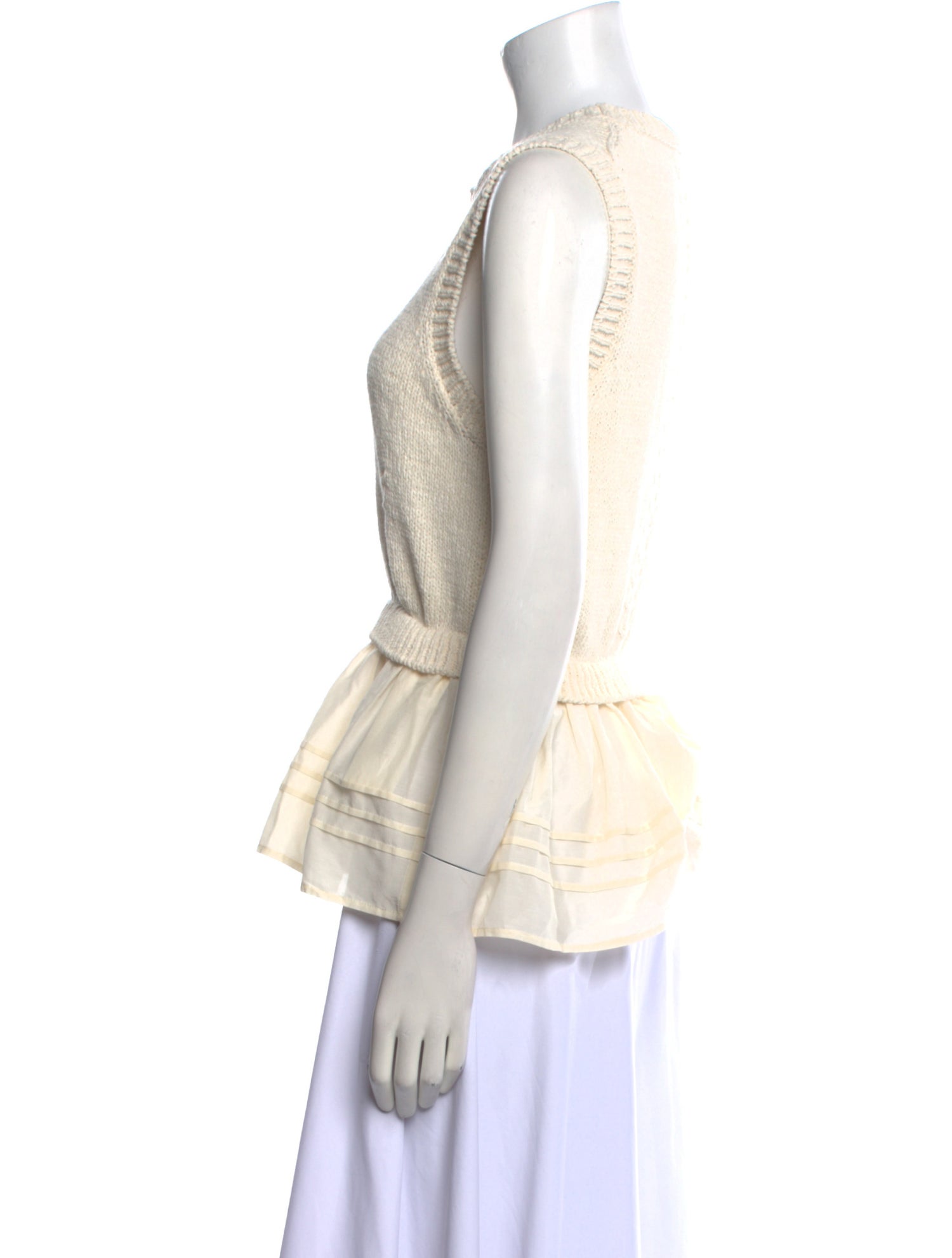 Ulla Johnson Crew Neck Sleeveless Top