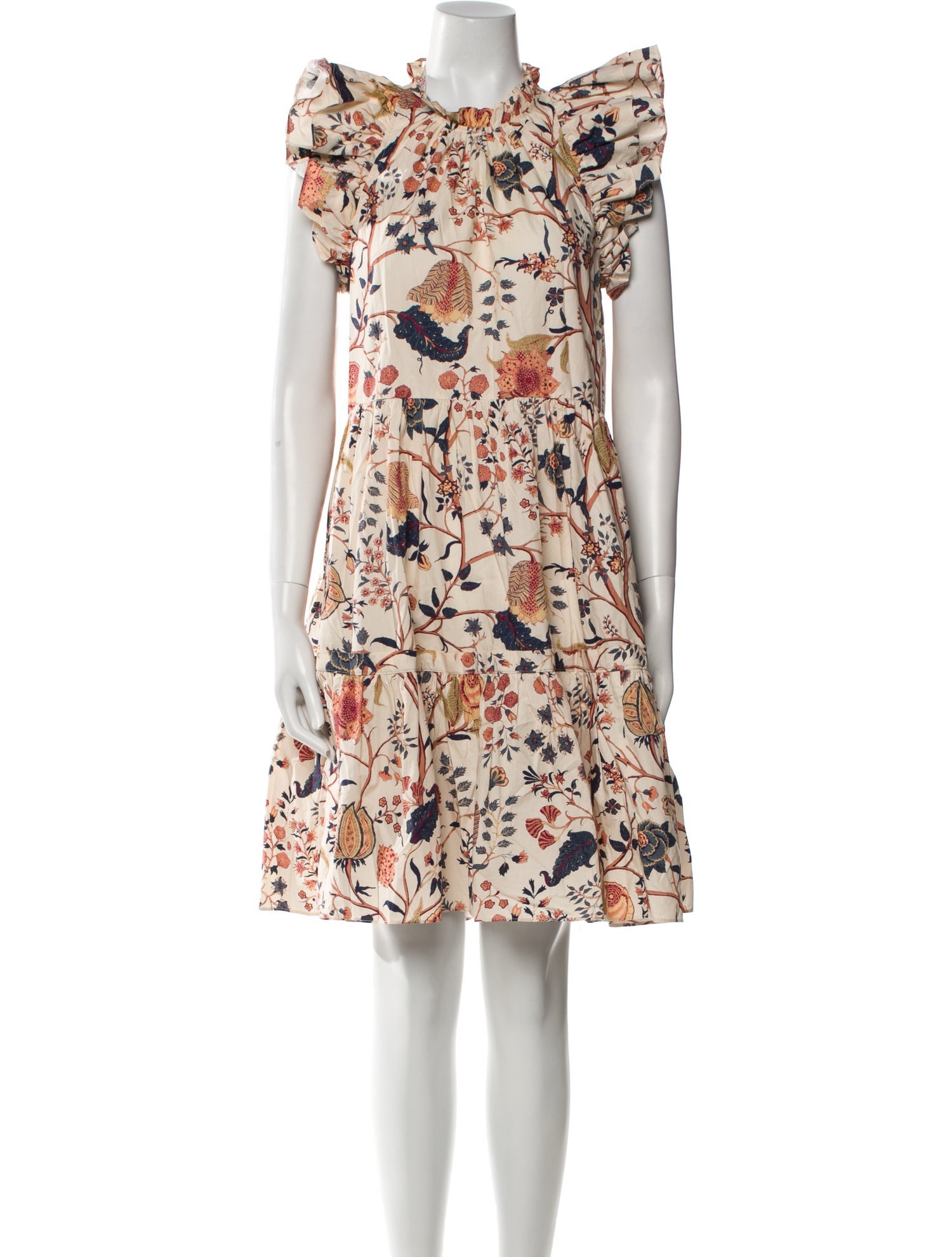 Ulla Johnson Floral Print Knee-Length Dress