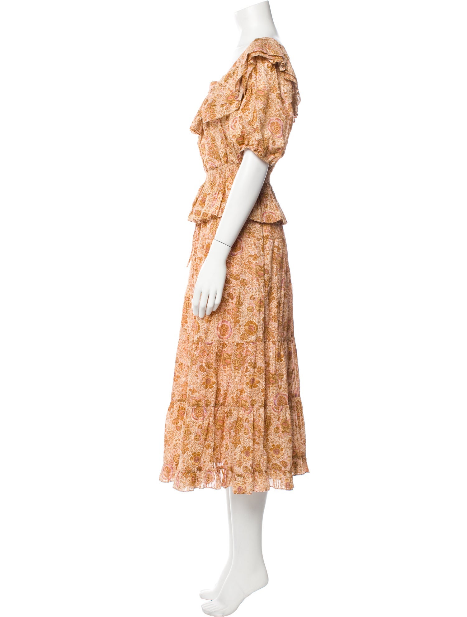 Ulla Johnson Printed Pleated Accents Skirt Set