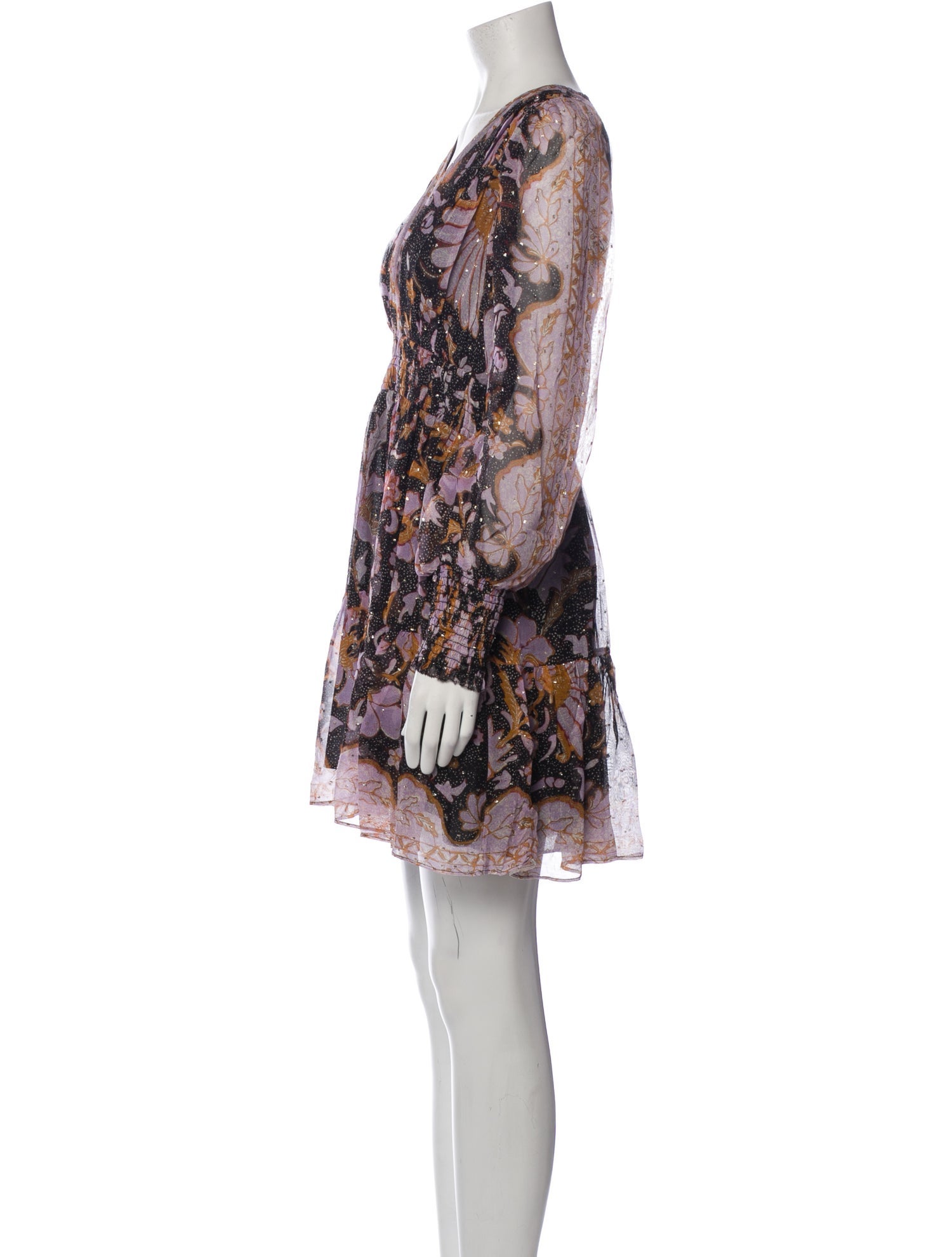 misaページ 198 New Misa Floral Silky Button Down - XS - Black / Pink