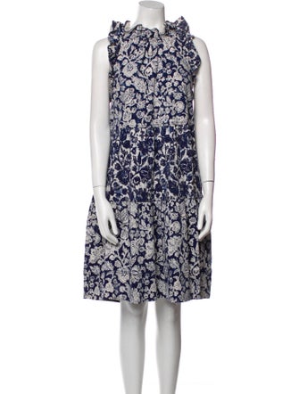 Ulla Johnson Floral Print Knee-Length Dress