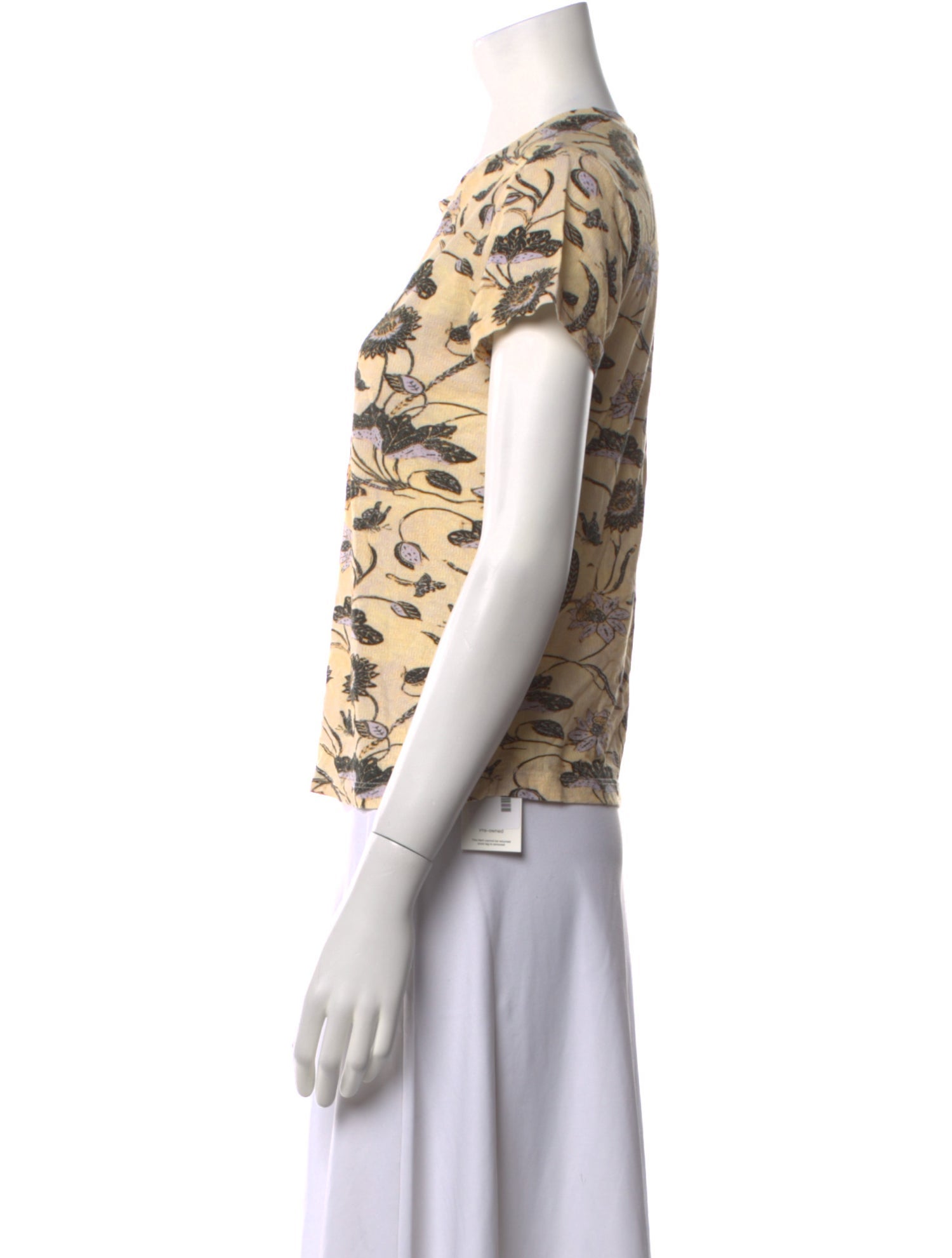 Ulla Johnson Floral Print Crew Neck T-Shirt