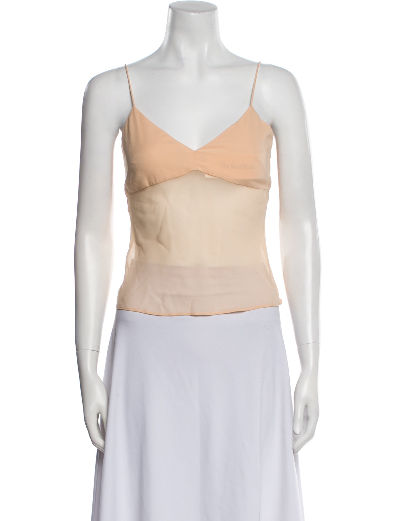 Ulla Johnson Silk V-Neck Crop Top