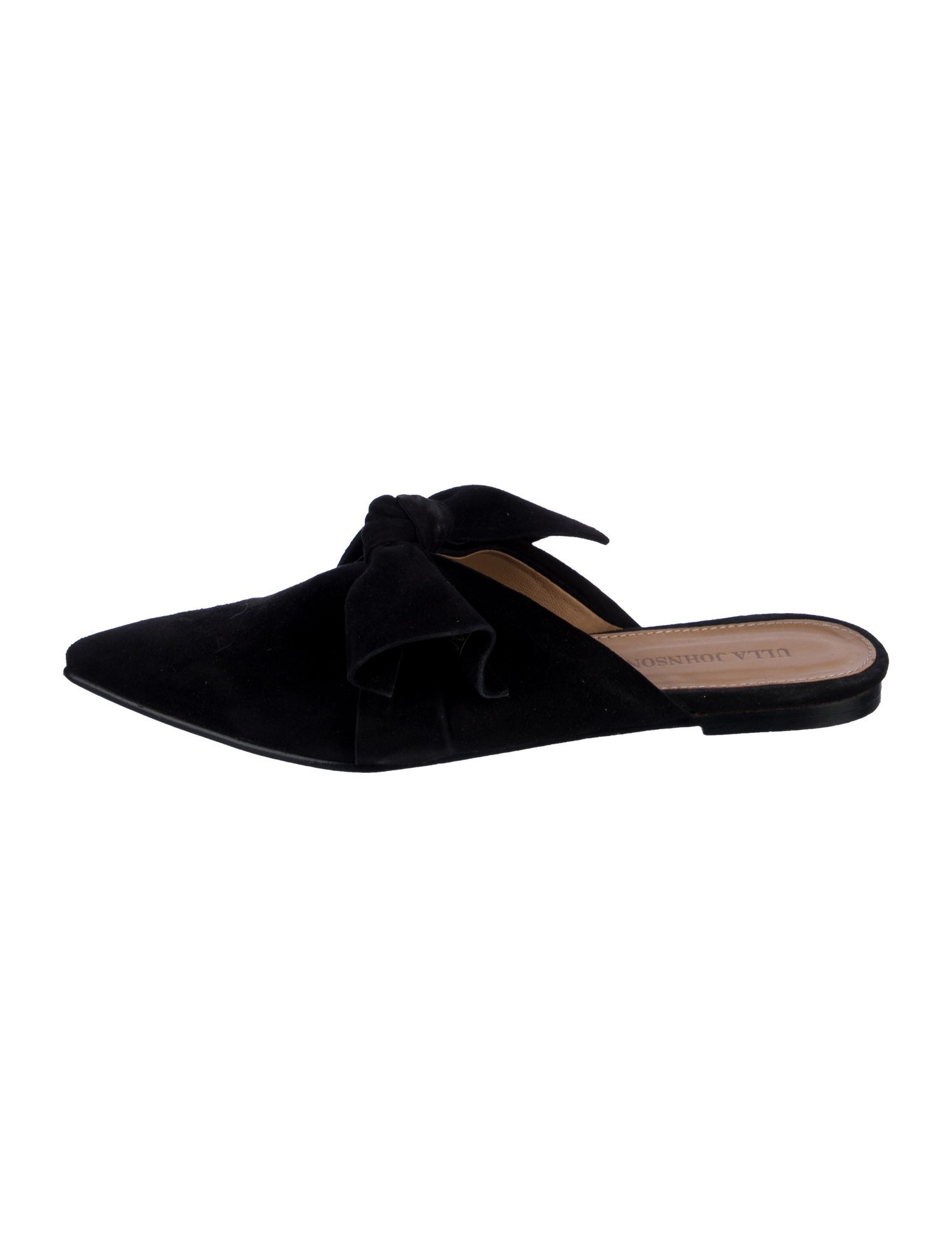 Ulla Johnson Suede Bow Accents Mules