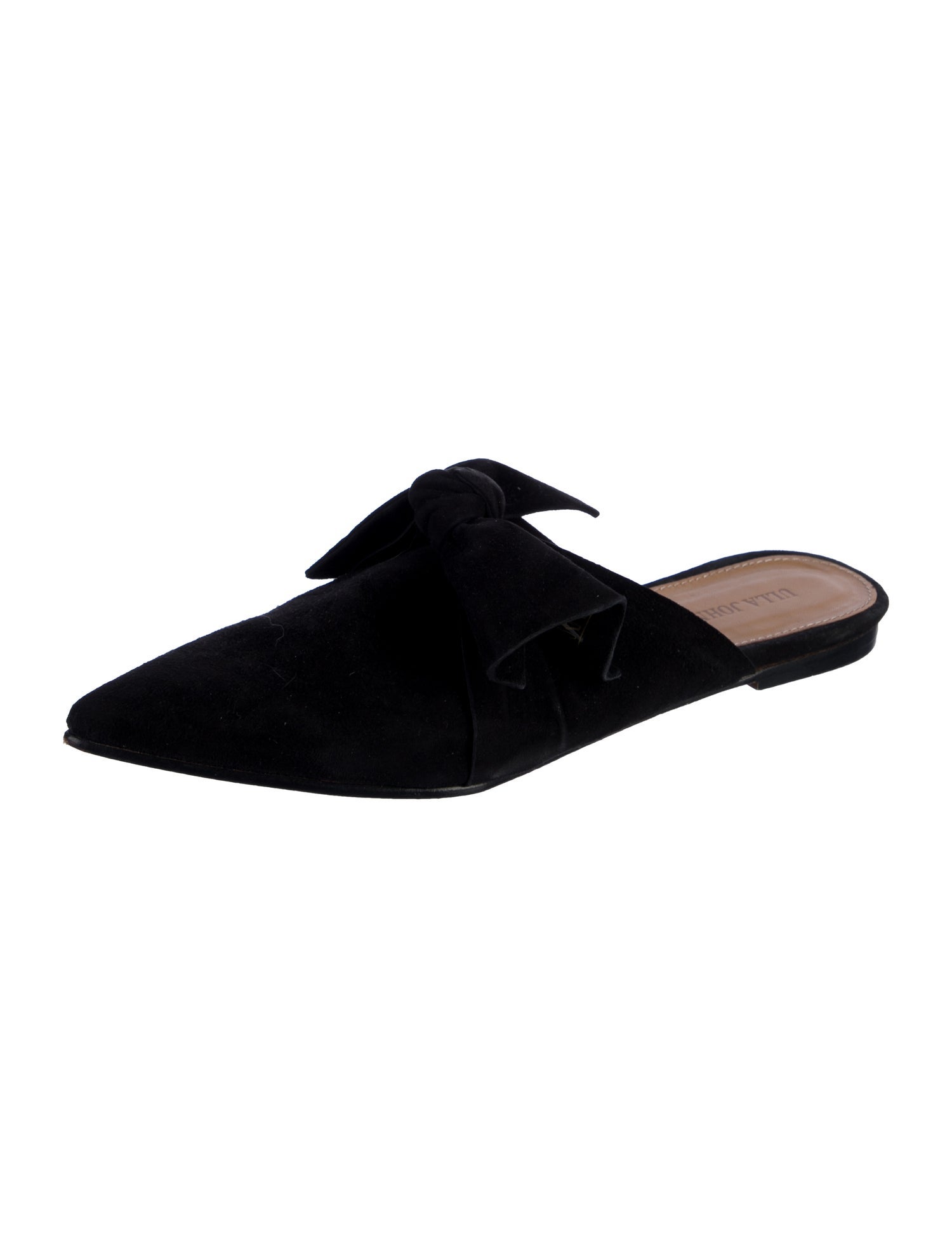 Ulla Johnson Suede Bow Accents Mules