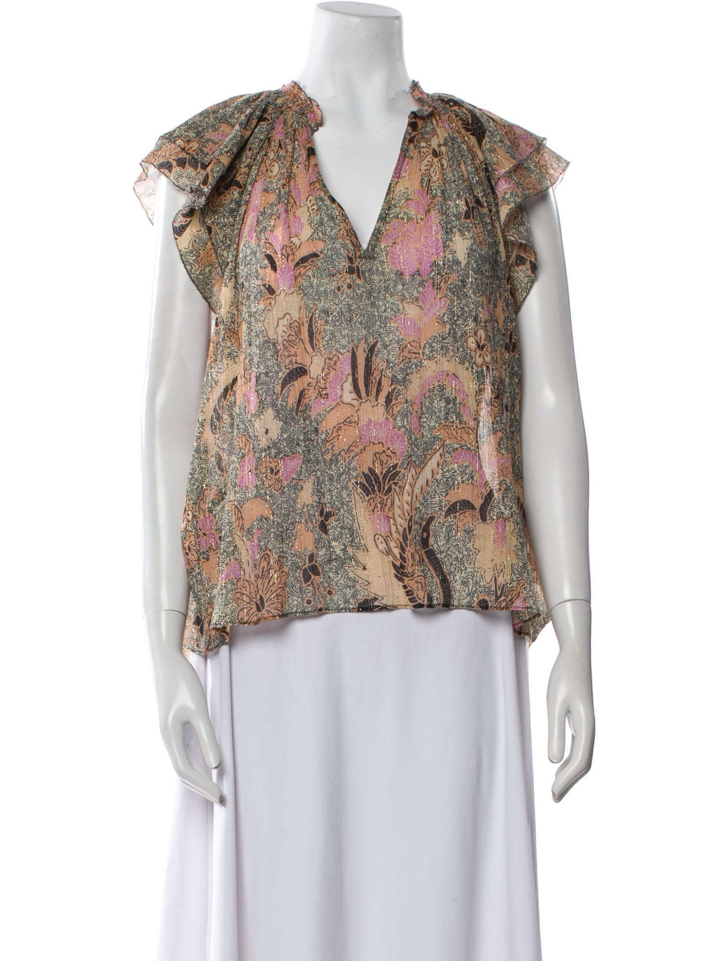 Ulla Johnson Silk Printed Blouse