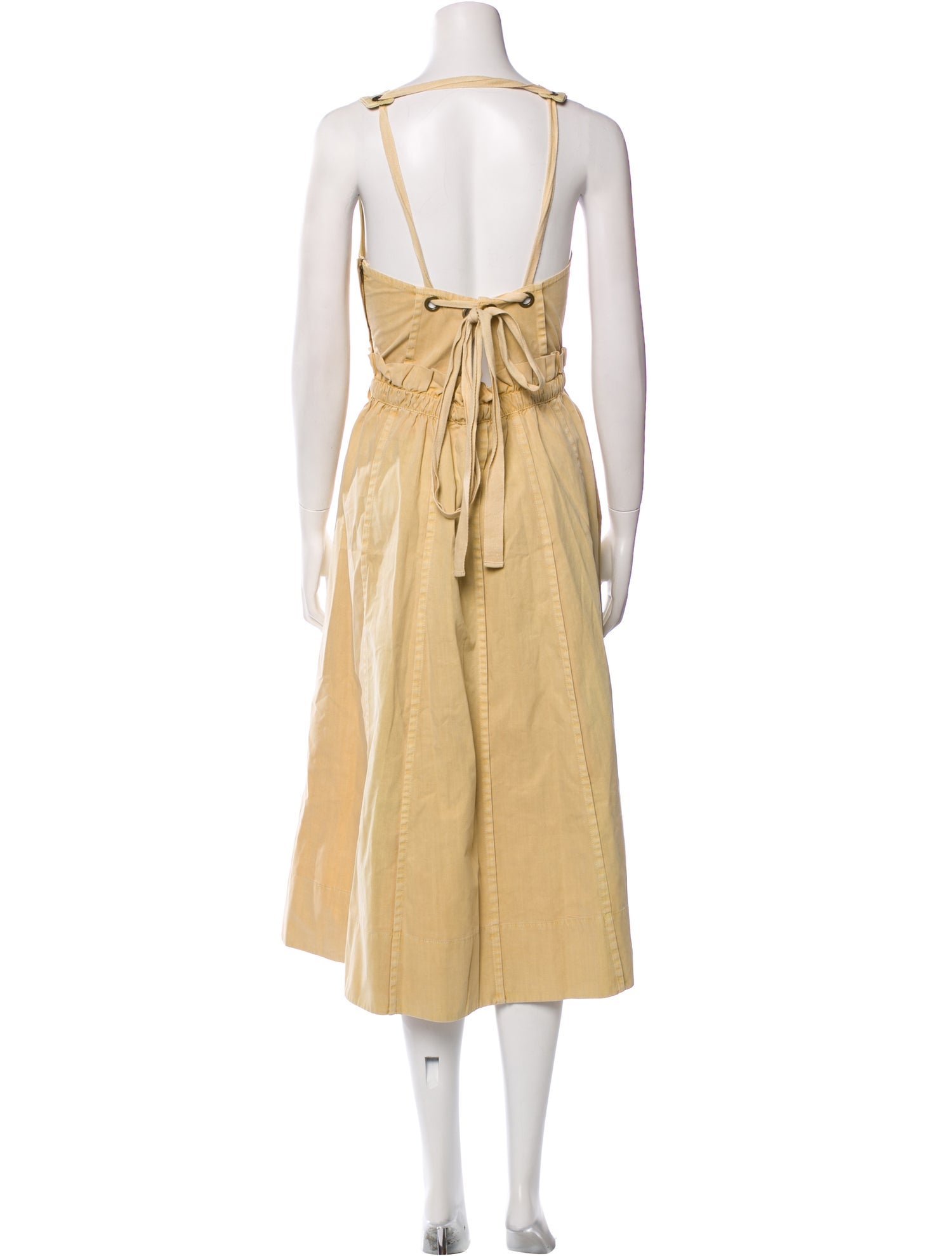 Ulla Johnson Scoop Neck Midi Length Dress