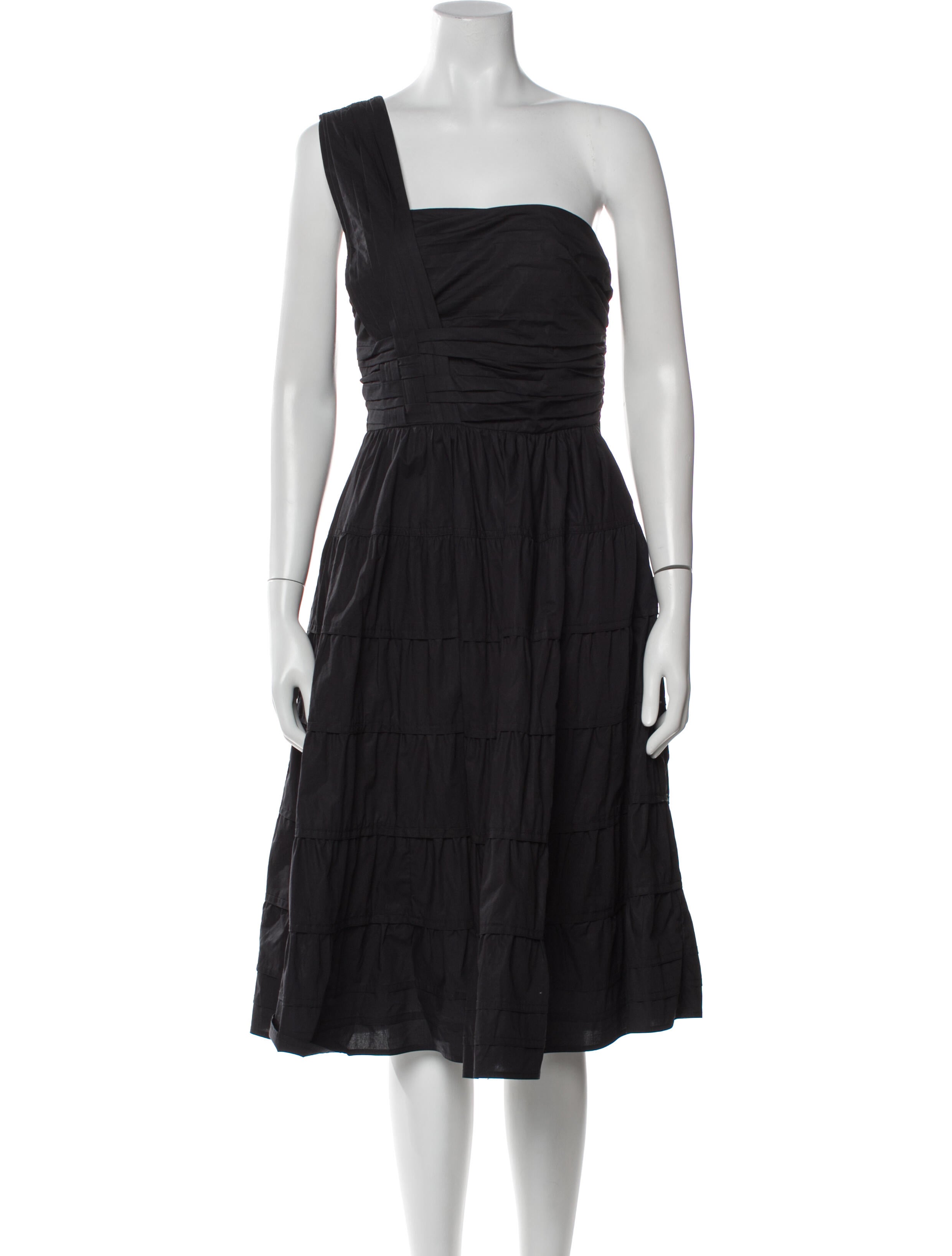 Ulla Johnson One-Shoulder Midi Length Dress