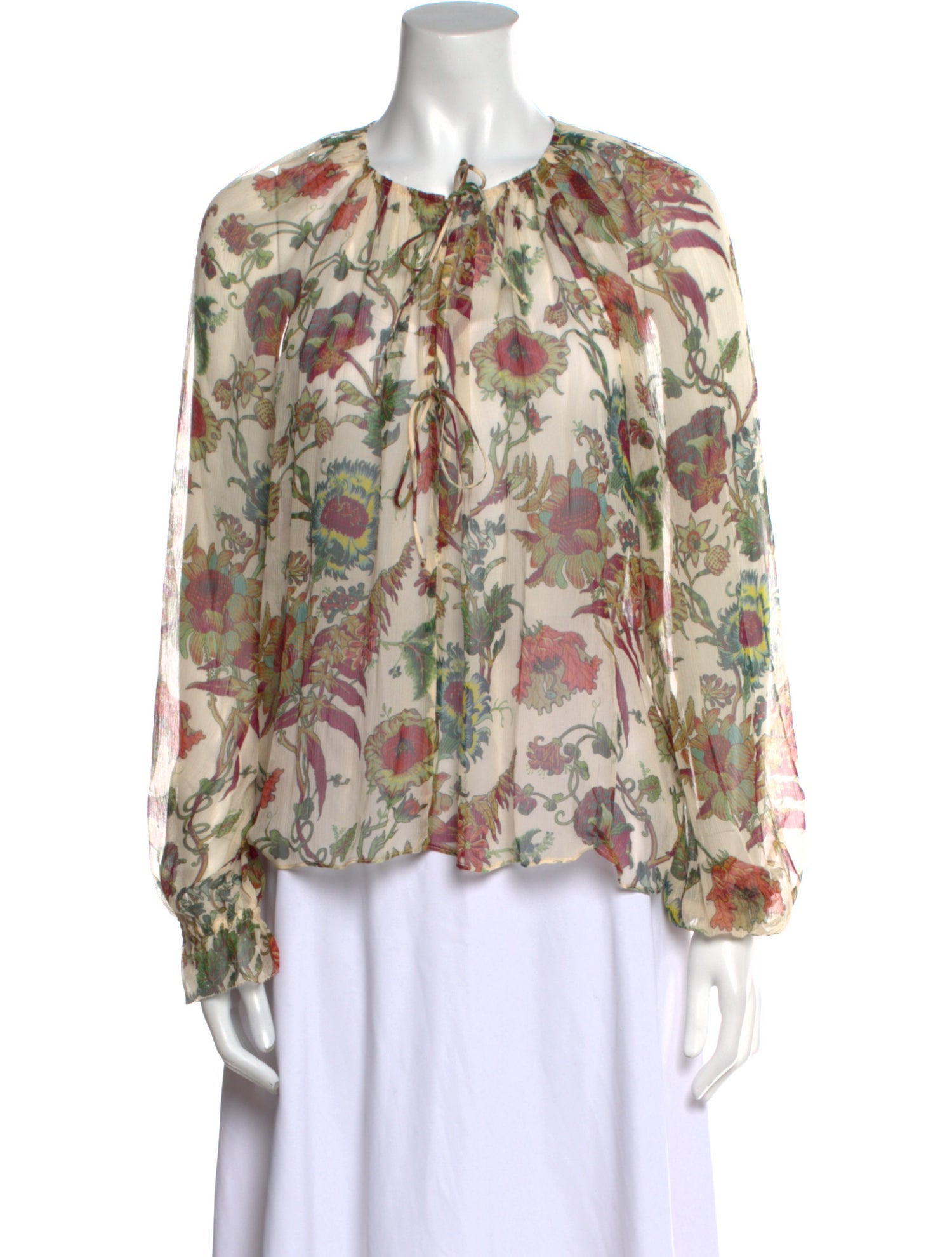 Ulla Johnson Silk Floral Print Blouse w/ Tags