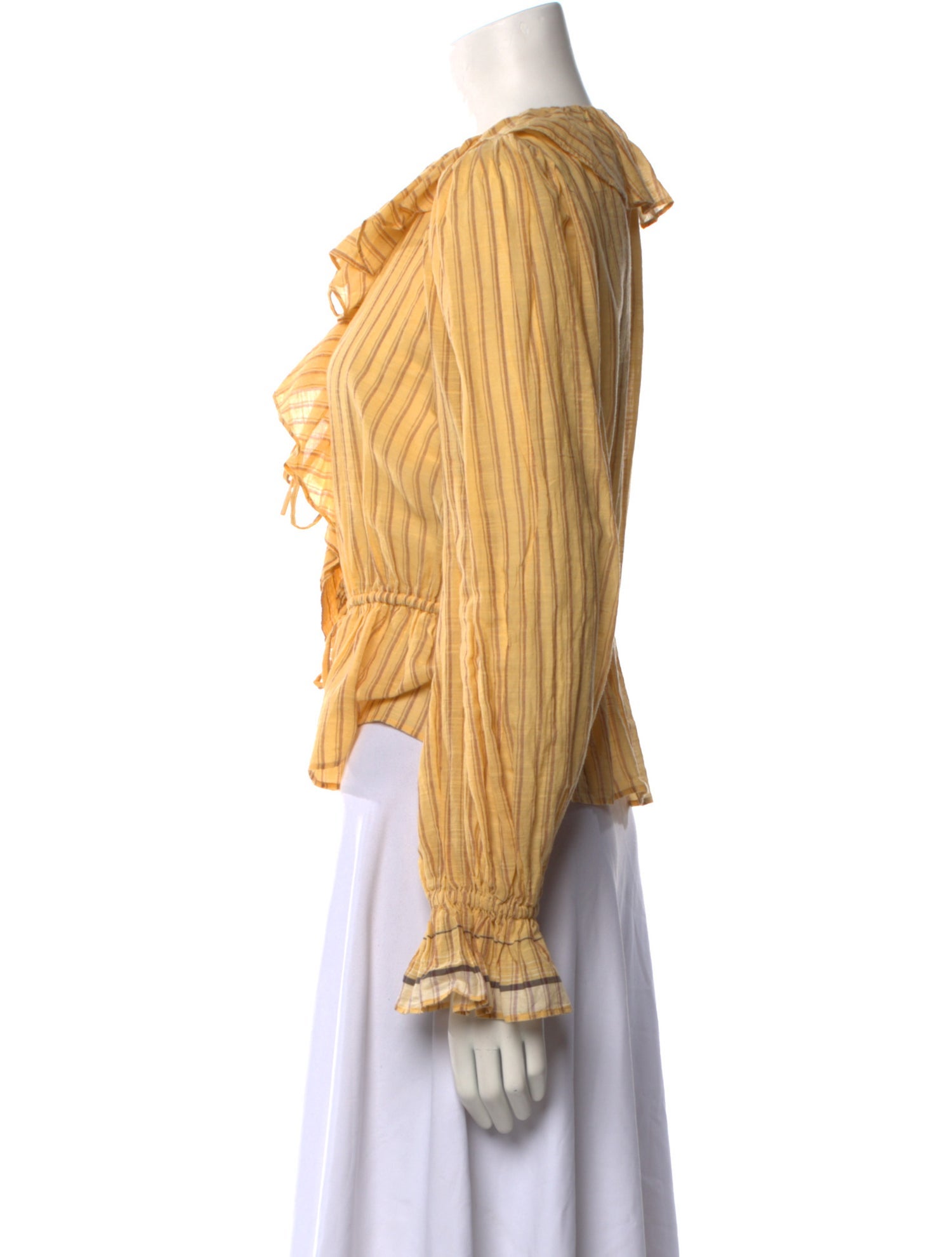 Ulla Johnson V-Neck Long Sleeve Blouse