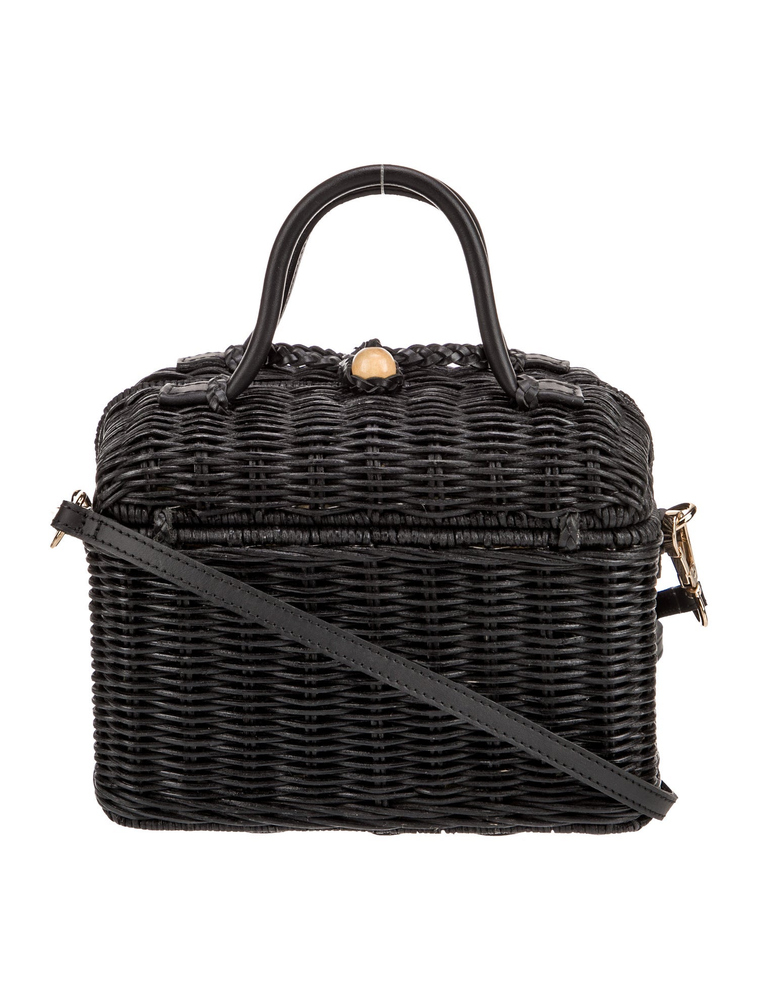 Ulla Johnson Wicker Top Handle Bag