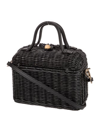 Ulla Johnson Wicker Top Handle Bag
