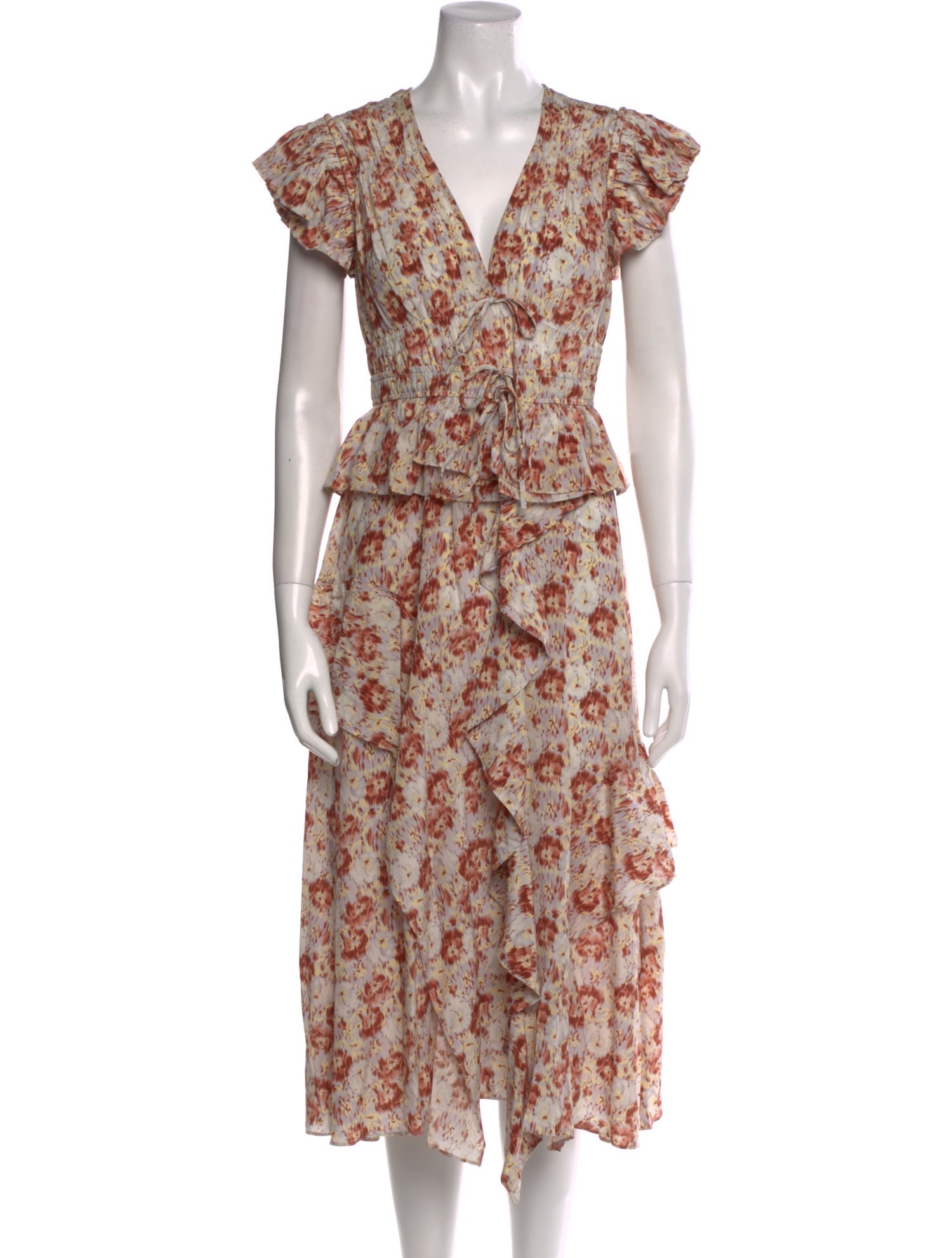 Ulla Johnson Silk Midi Length Dress