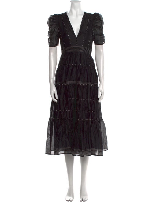 Ulla Johnson V-Neck Long Dress