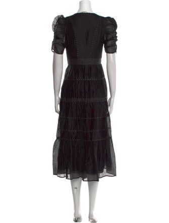 Ulla Johnson V-Neck Long Dress