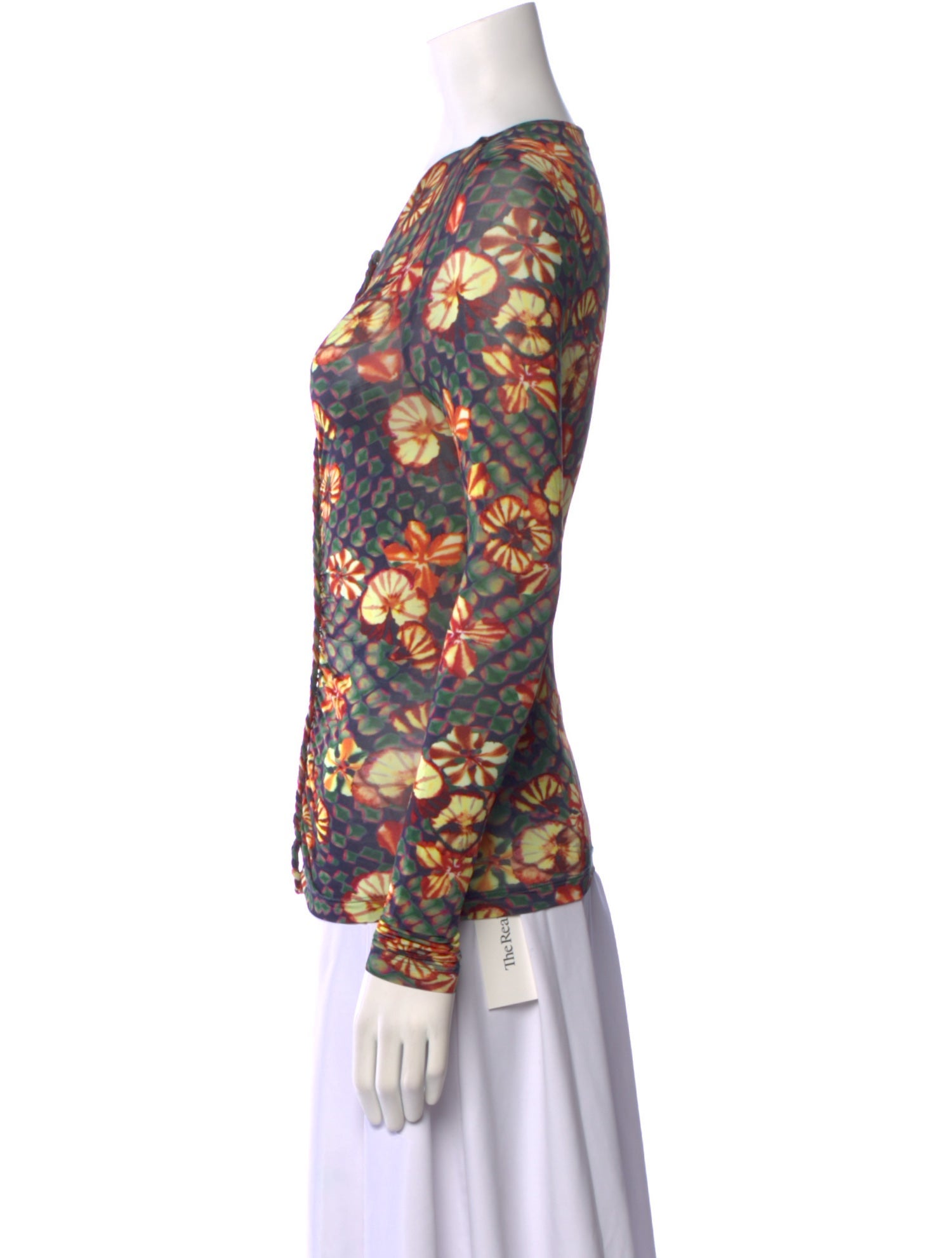 Ulla Johnson Floral Print V-Neck Top