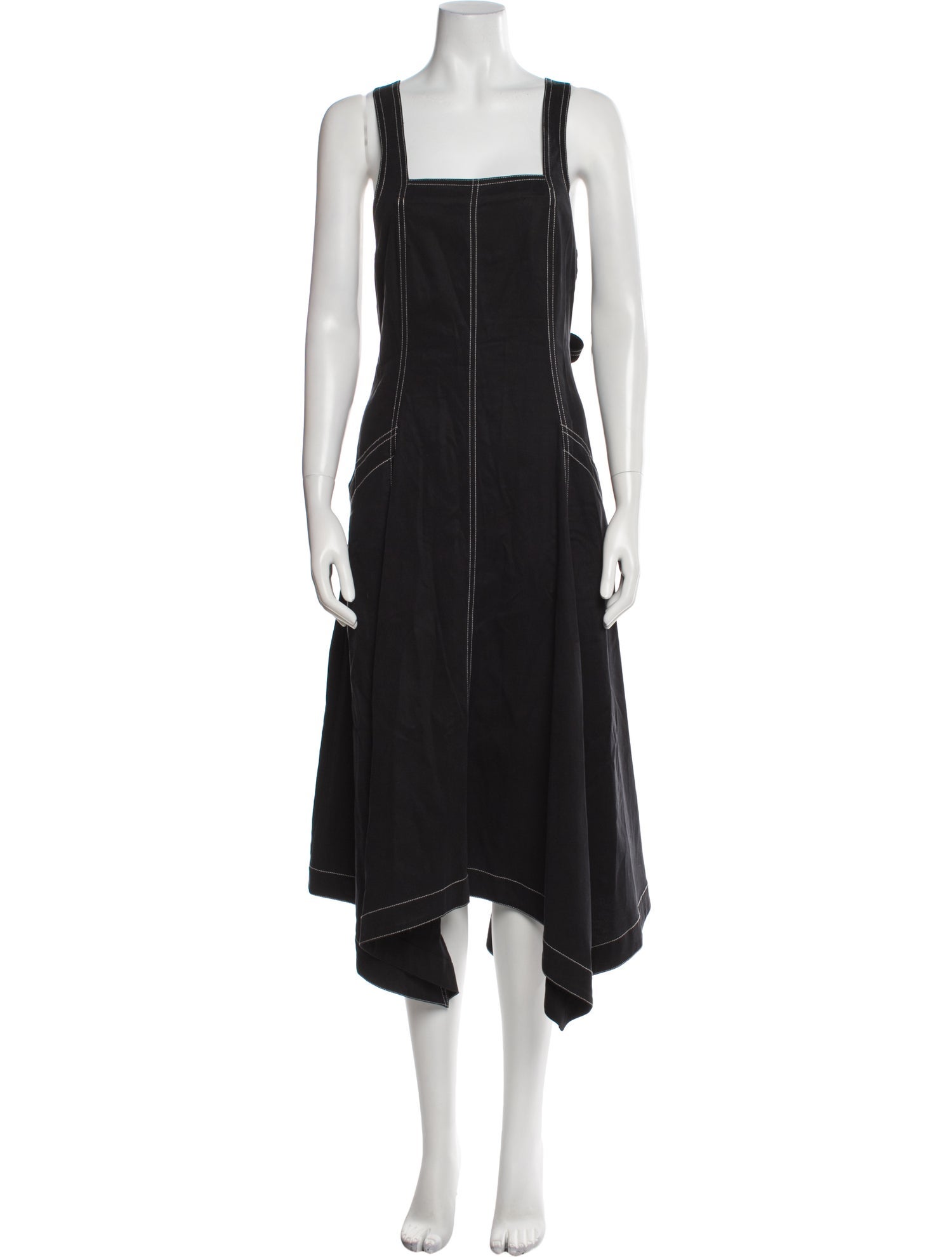 Ulla Johnson Square Neckline Midi Length Dress