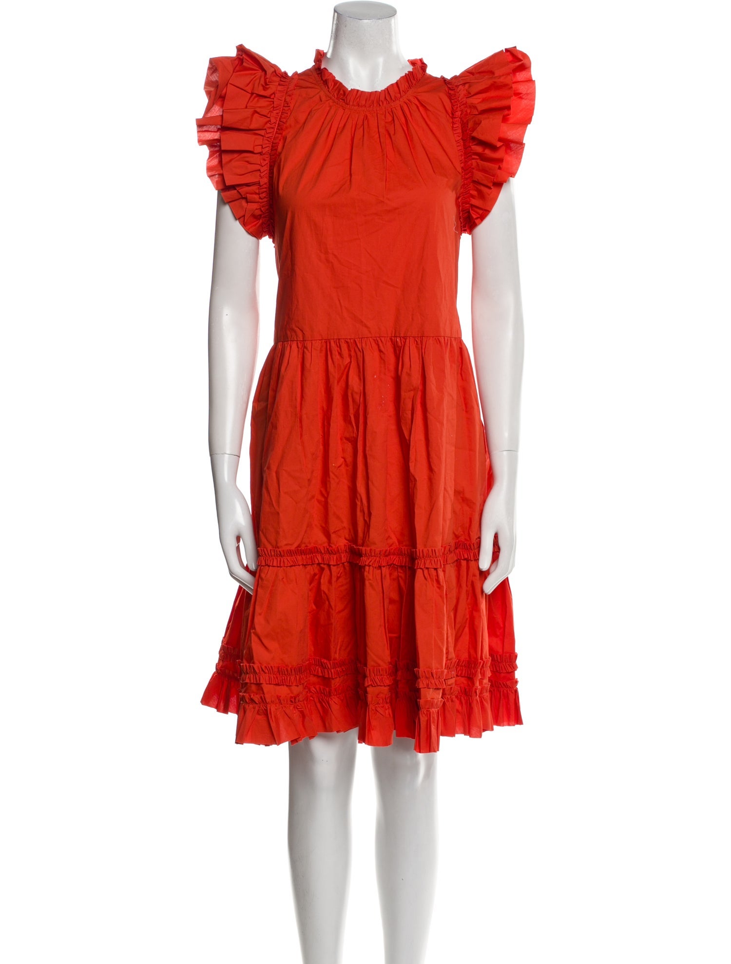 Ulla Johnson Crew Neck Knee-Length Dress