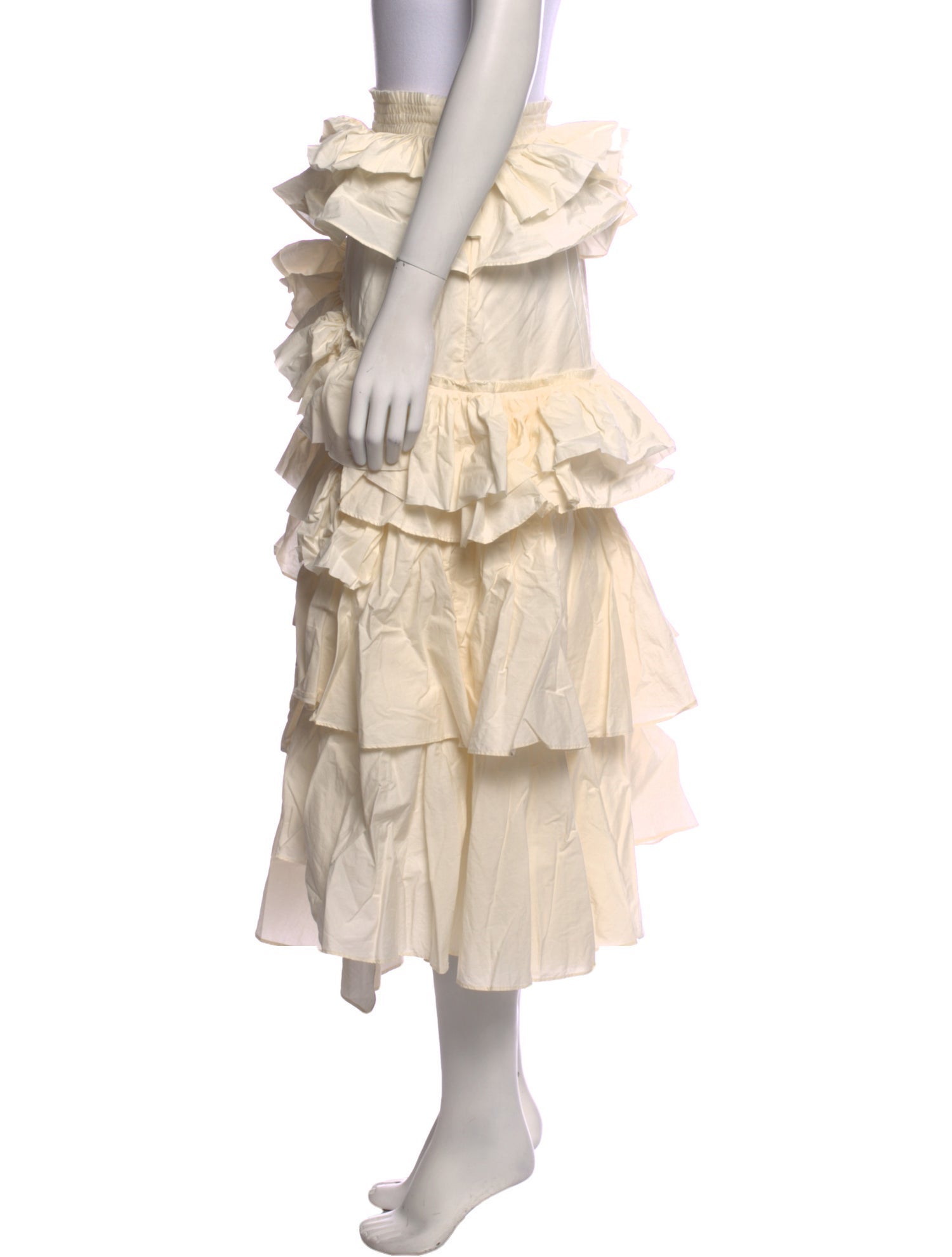 Ulla Johnson Ruffle Embellishment Midi Length Skirt