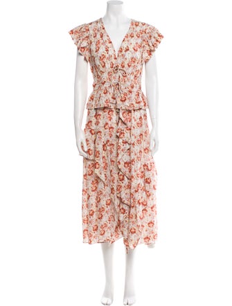 Ulla Johnson Silk Midi Length Dress