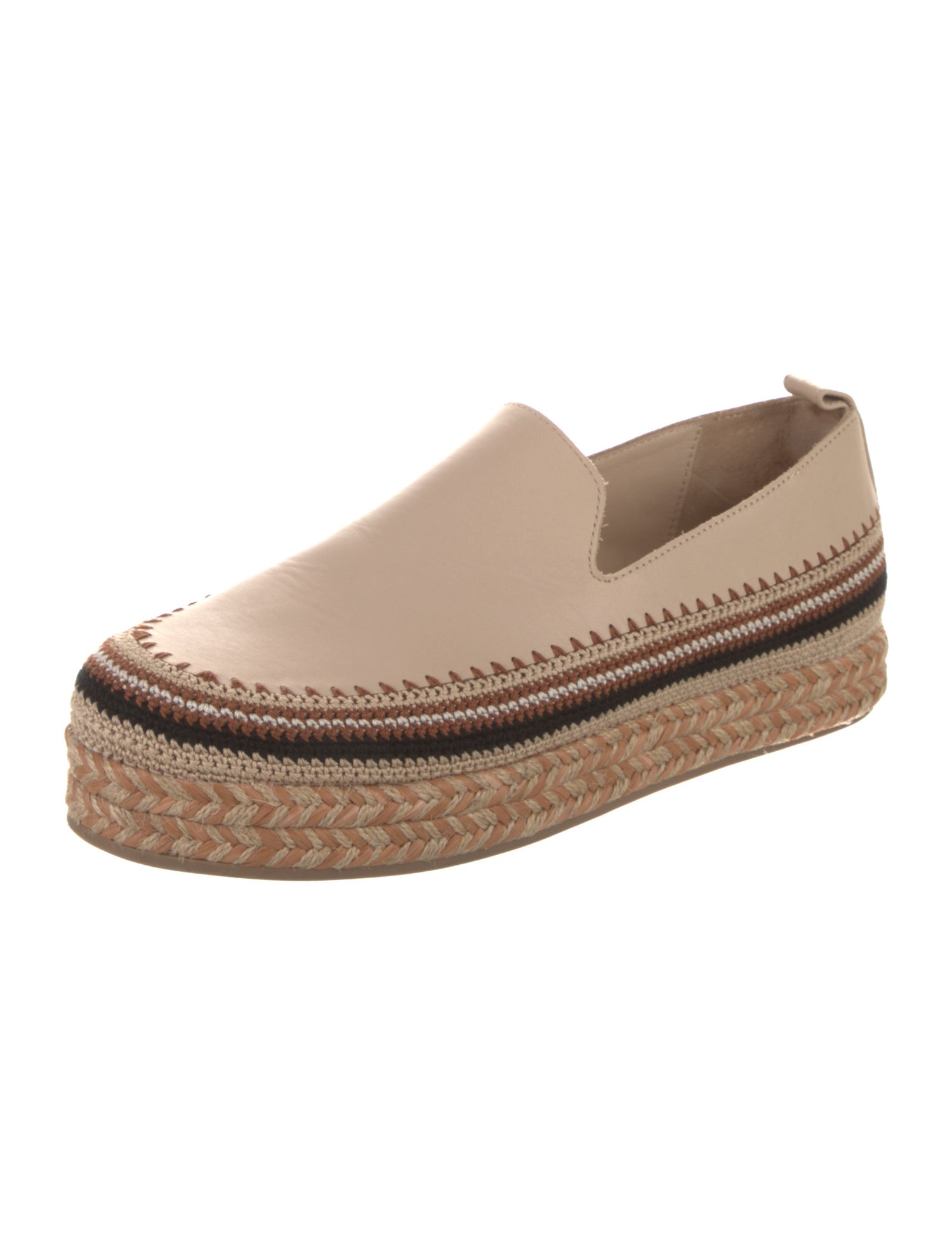 Ulla Johnson Leather Braided Accents Espadrilles