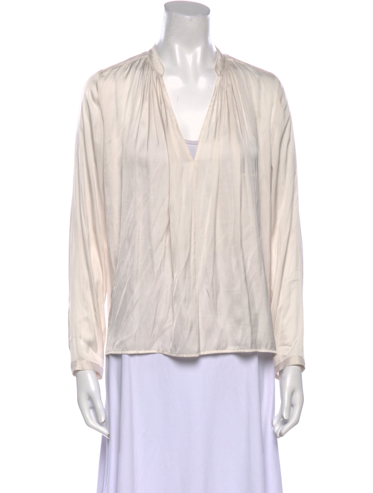 Ulla Johnson V-Neck Long Sleeve Blouse