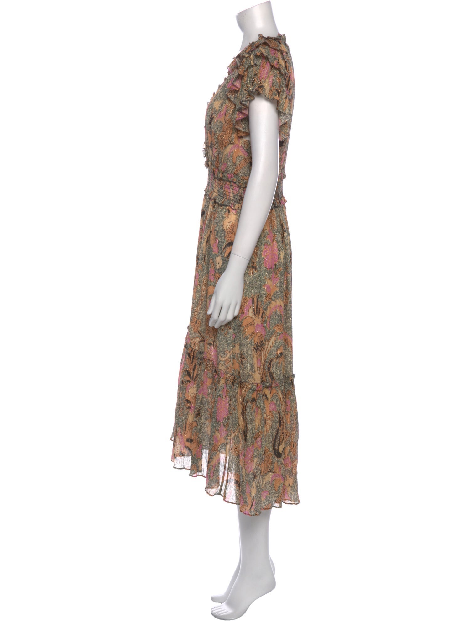 Ulla Johnson Floral Print Long Dress