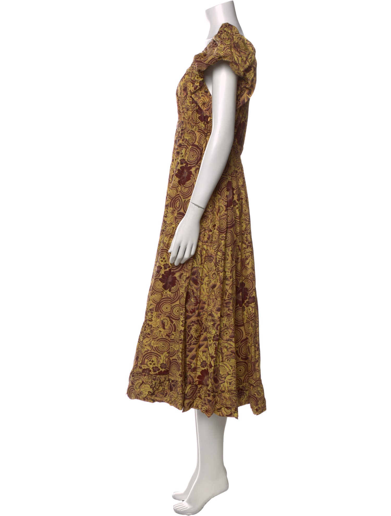 Ulla Johnson Floral Print Long Dress