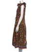 Ulla Johnson Floral Print Midi Length Dress