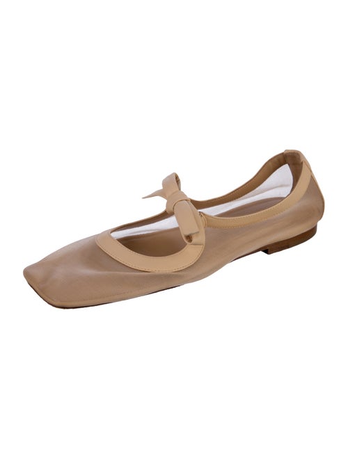 Ulla Johnson Leather Mesh Accents Ballet Flats