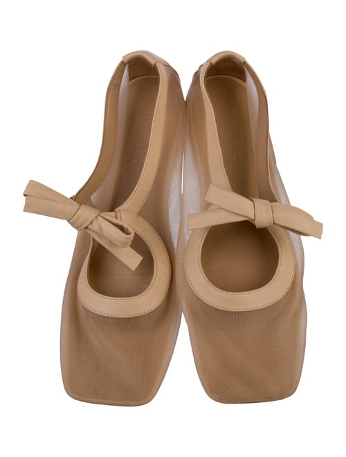Ulla Johnson Leather Mesh Accents Ballet Flats