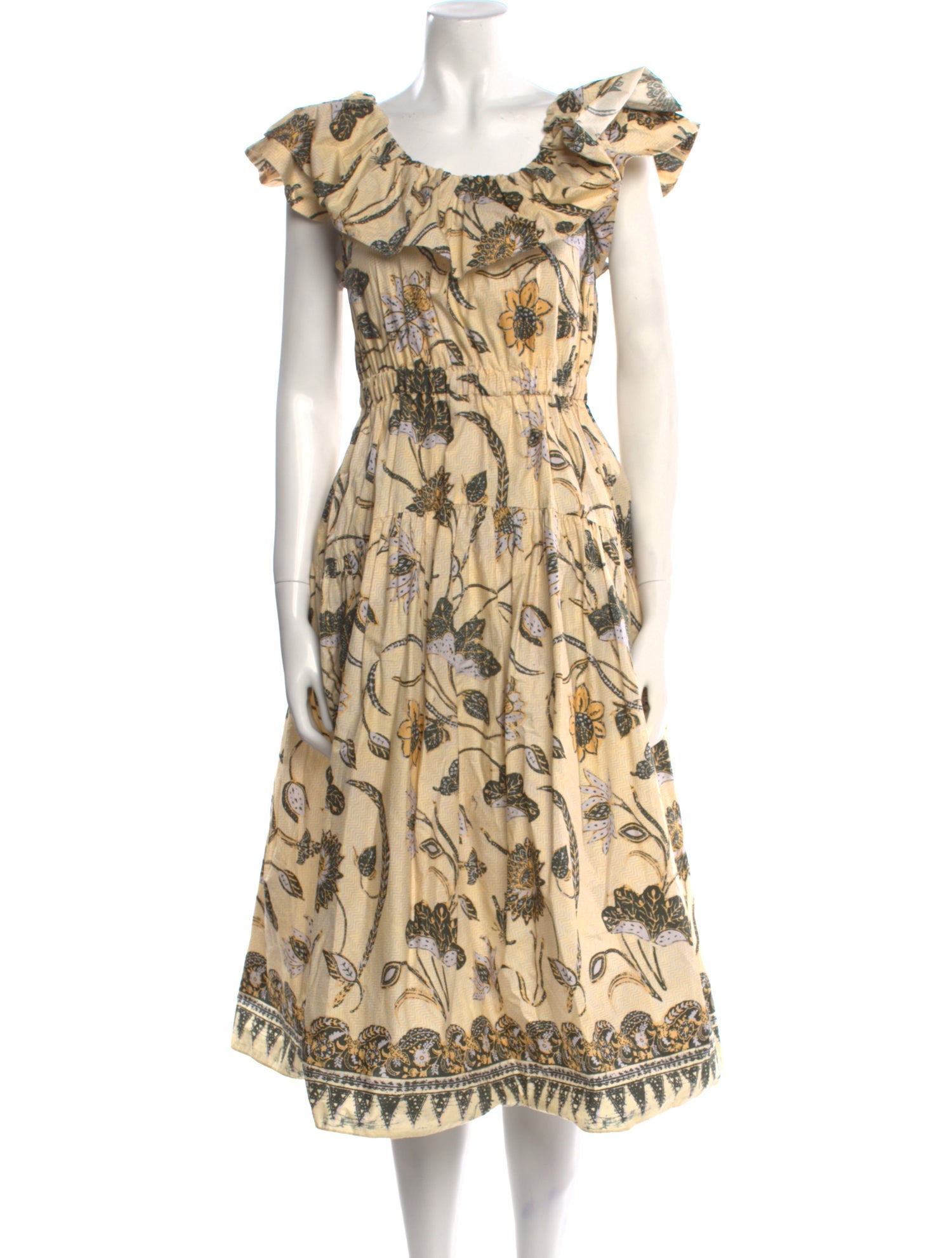 Ulla Johnson Printed Midi Length Dress