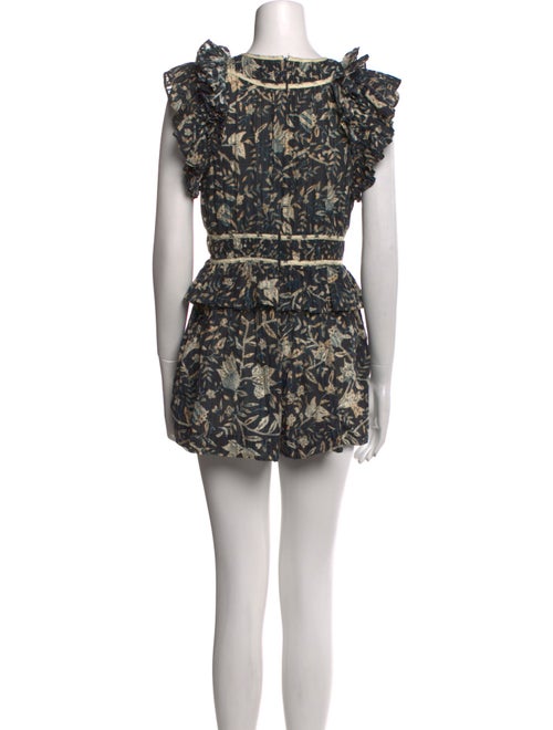 Ulla Johnson Floral Print Scoop Neck Romper