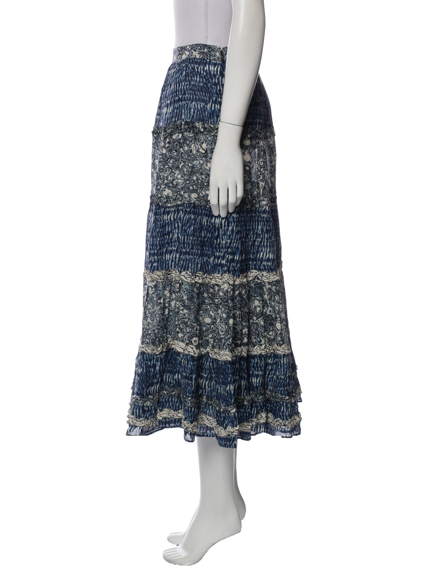 Ulla Johnson Printed Midi Length Skirt w/ Tags