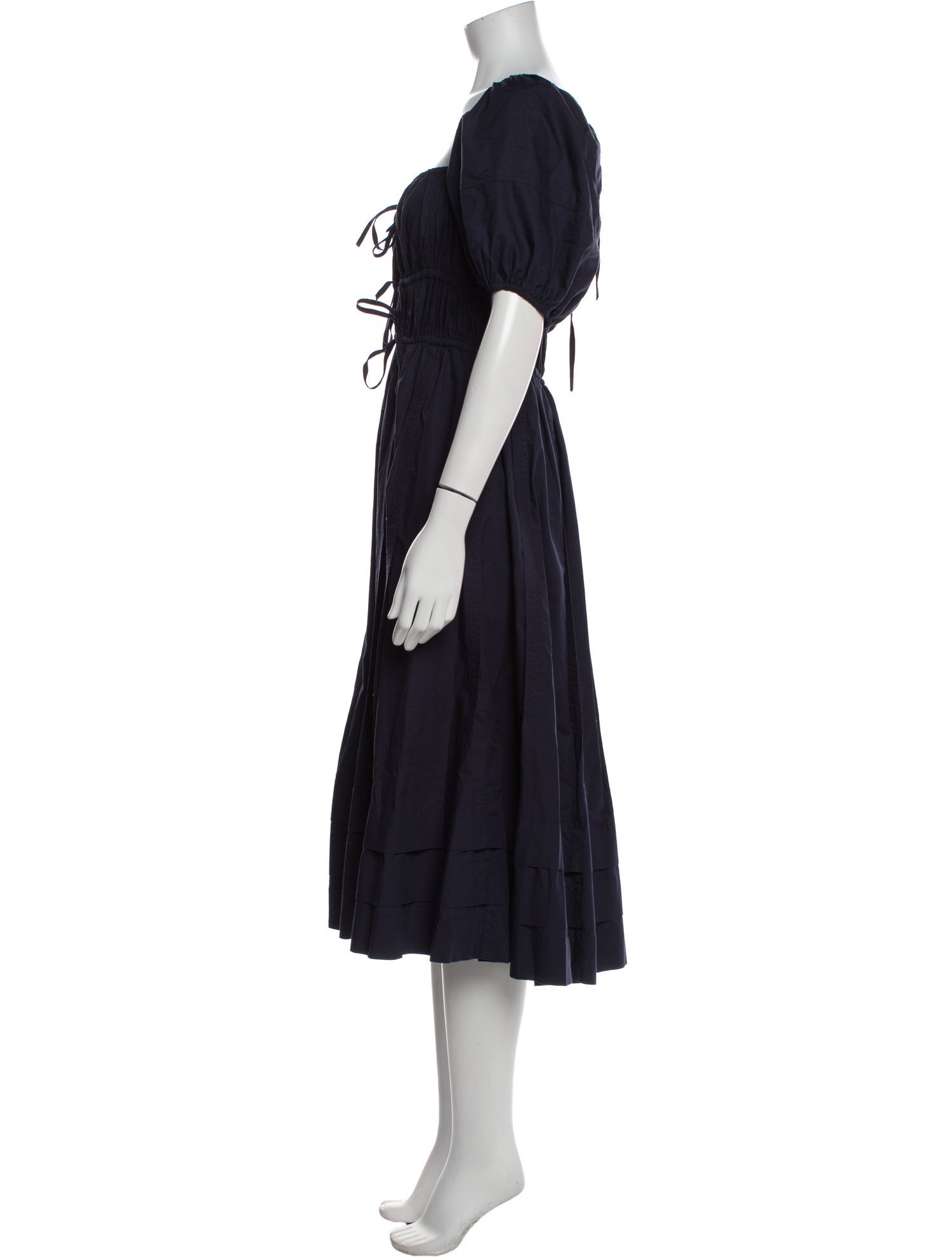Ulla Johnson Square Neckline Midi Length Dress