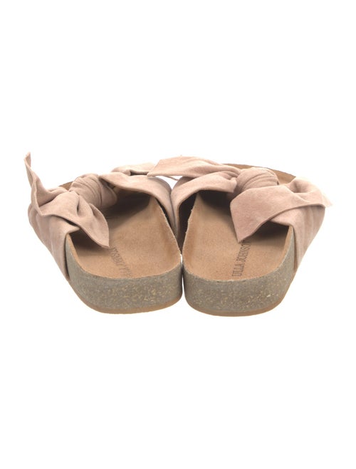 Ulla Johnson Suede Bow Accents Slides