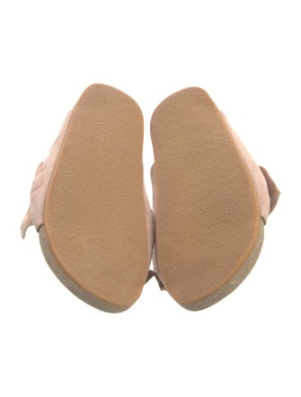 Ulla Johnson Suede Bow Accents Slides