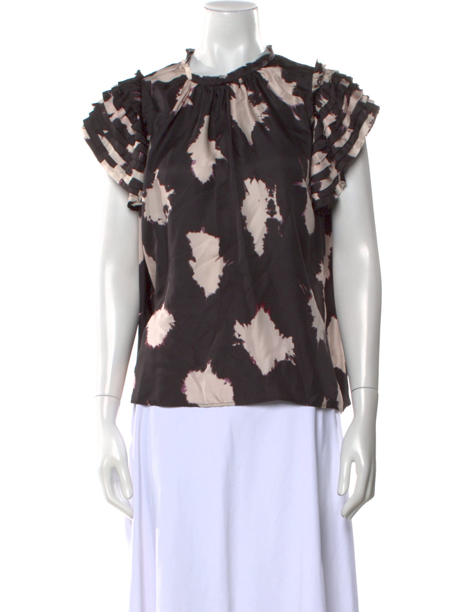 Ulla Johnson Silk Floral Print Blouse
