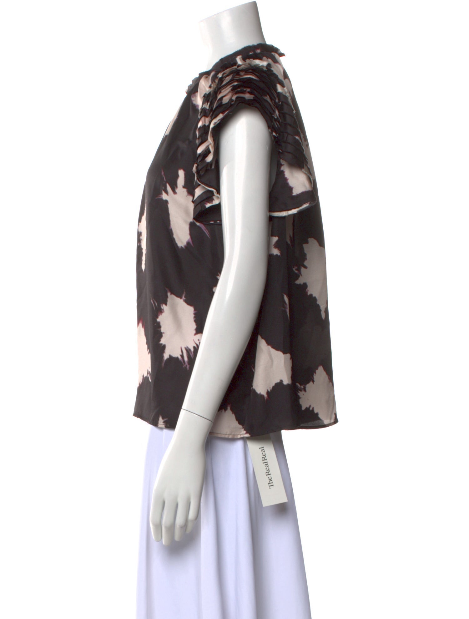 Ulla Johnson Silk Floral Print Blouse