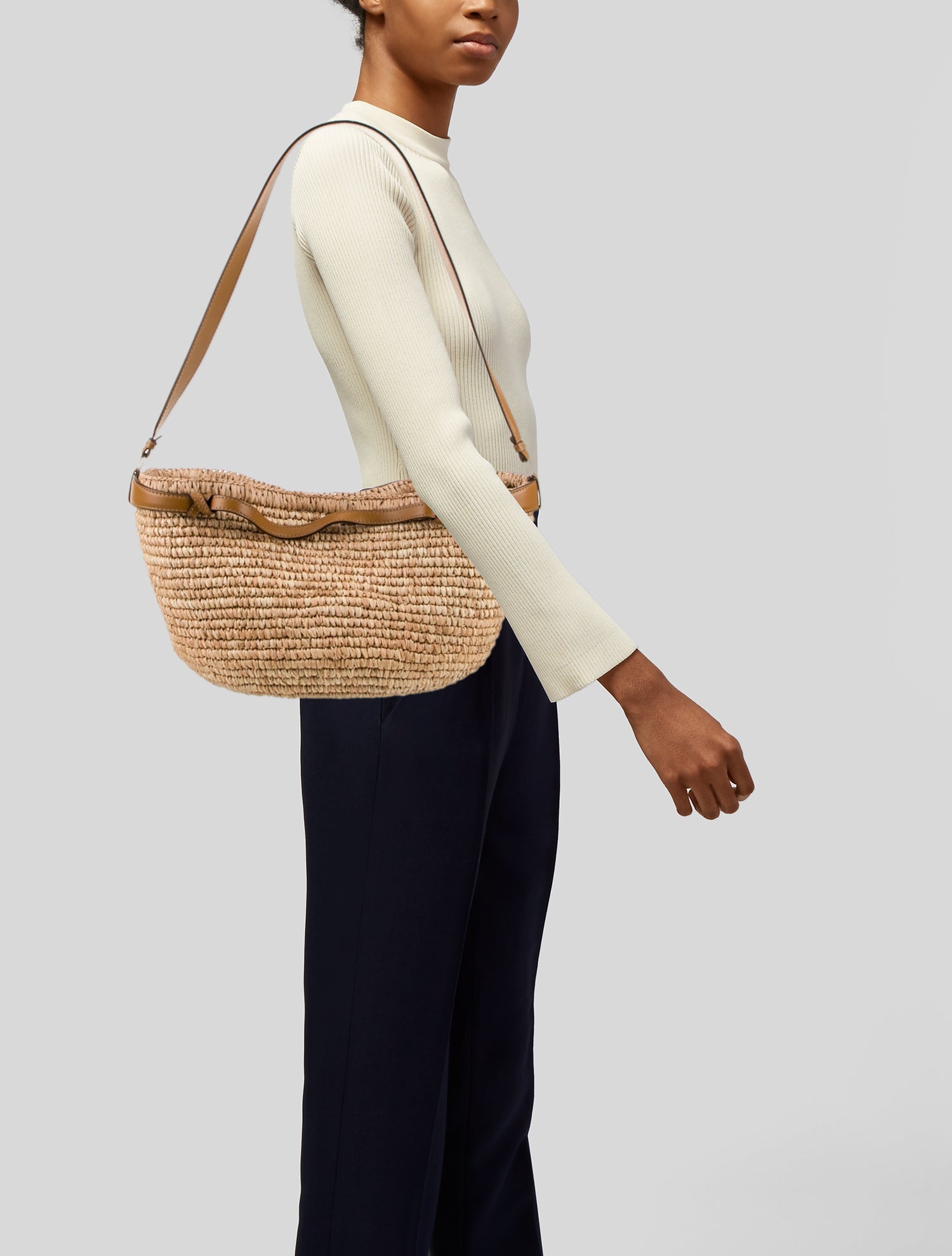 Ulla Johnson Raffia Shoulder Bag