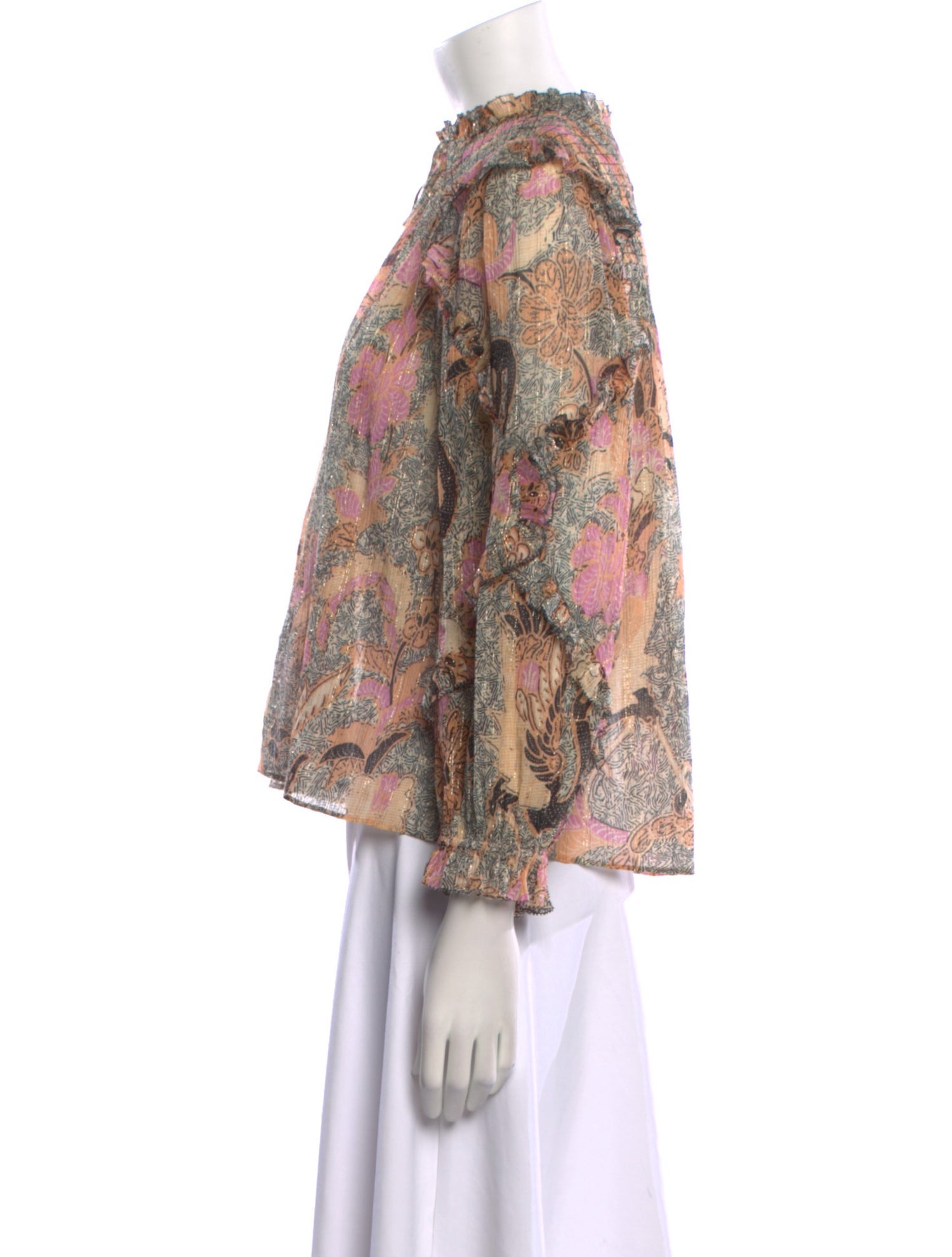 Ulla Johnson Silk Printed Blouse