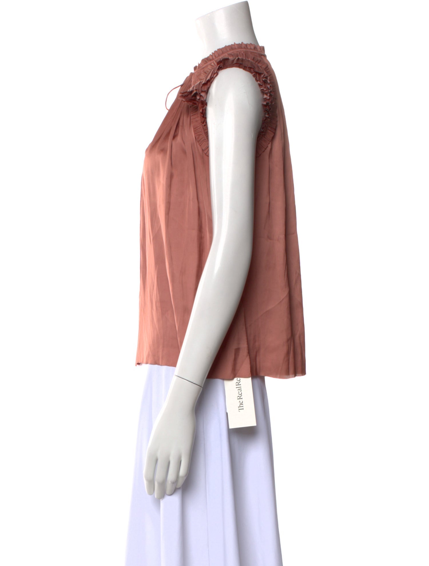 Ulla Johnson Mock Neck Sleeveless Blouse