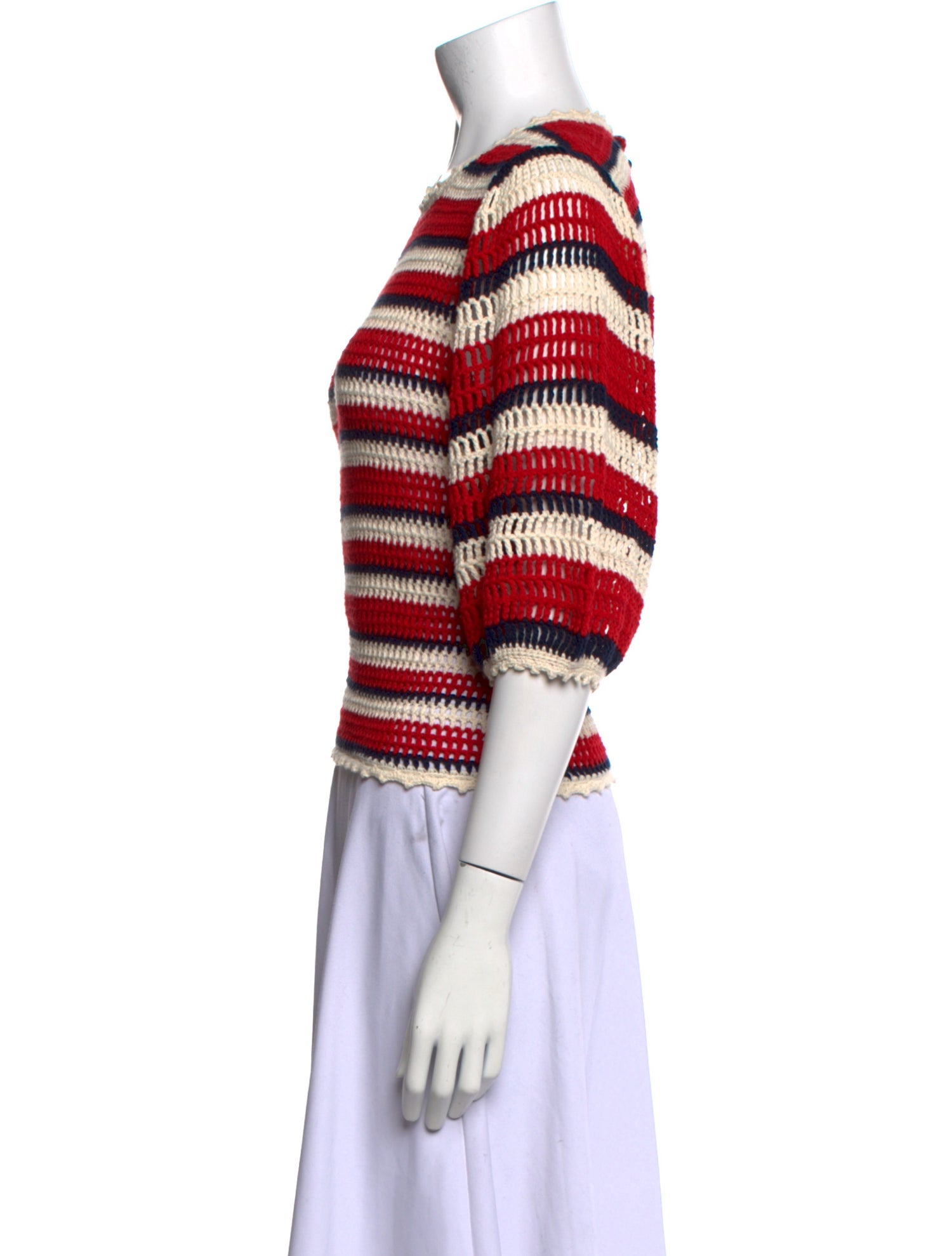Ulla Johnson Striped Crew Neck Sweater